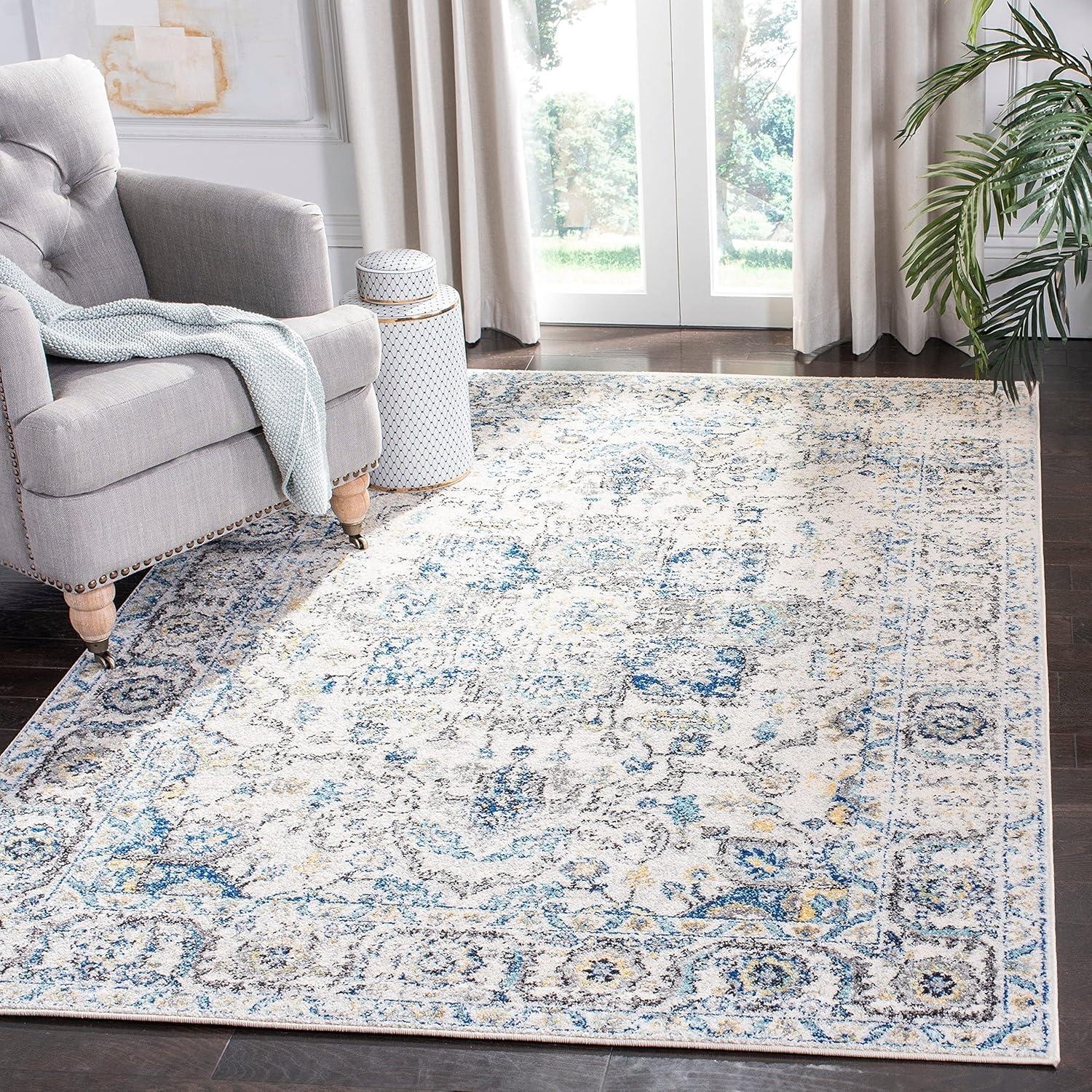 Madison MAD603 Power Loomed Indoor Runner Rug - Orange/Ivory - 2'3"x12' - Safavieh