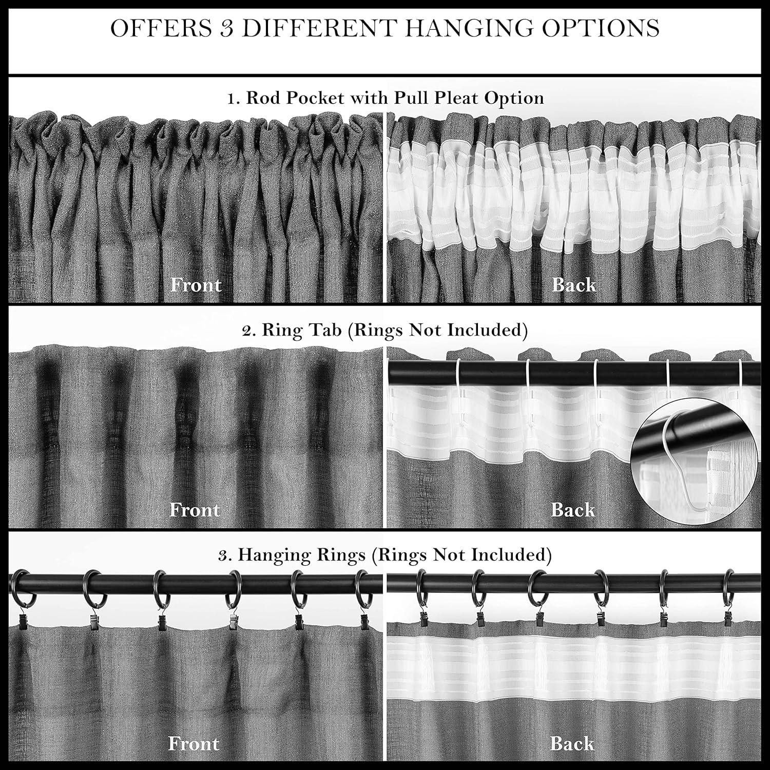 Chanasya 2pk Solid Velvet Room Darkening Blackout Privacy Window Curtain Panels - Set of 2 - 52 x 84 Inches Long - Sage