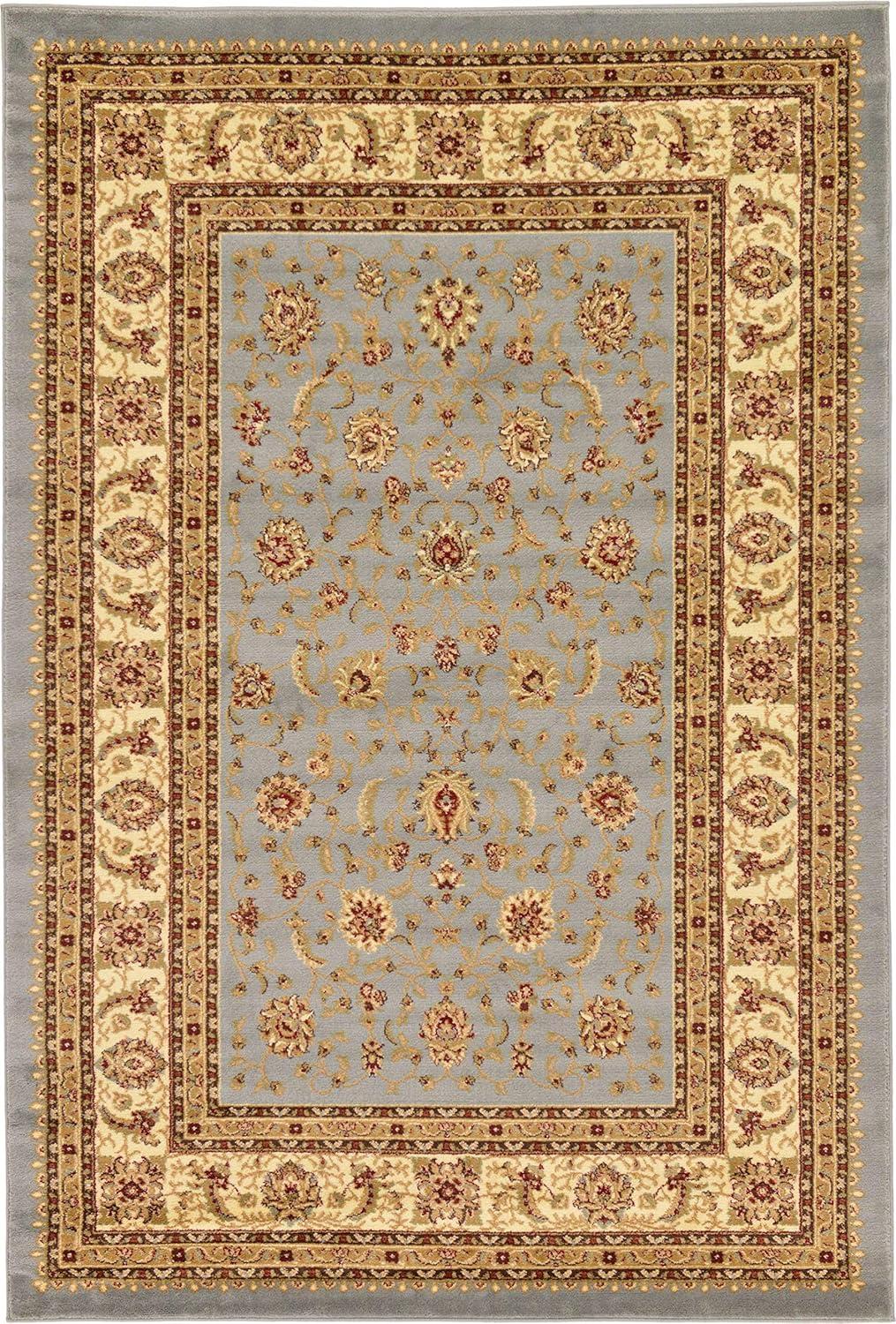 Elysian Light Blue 6' x 9' Stain-Resistant Rectangular Rug