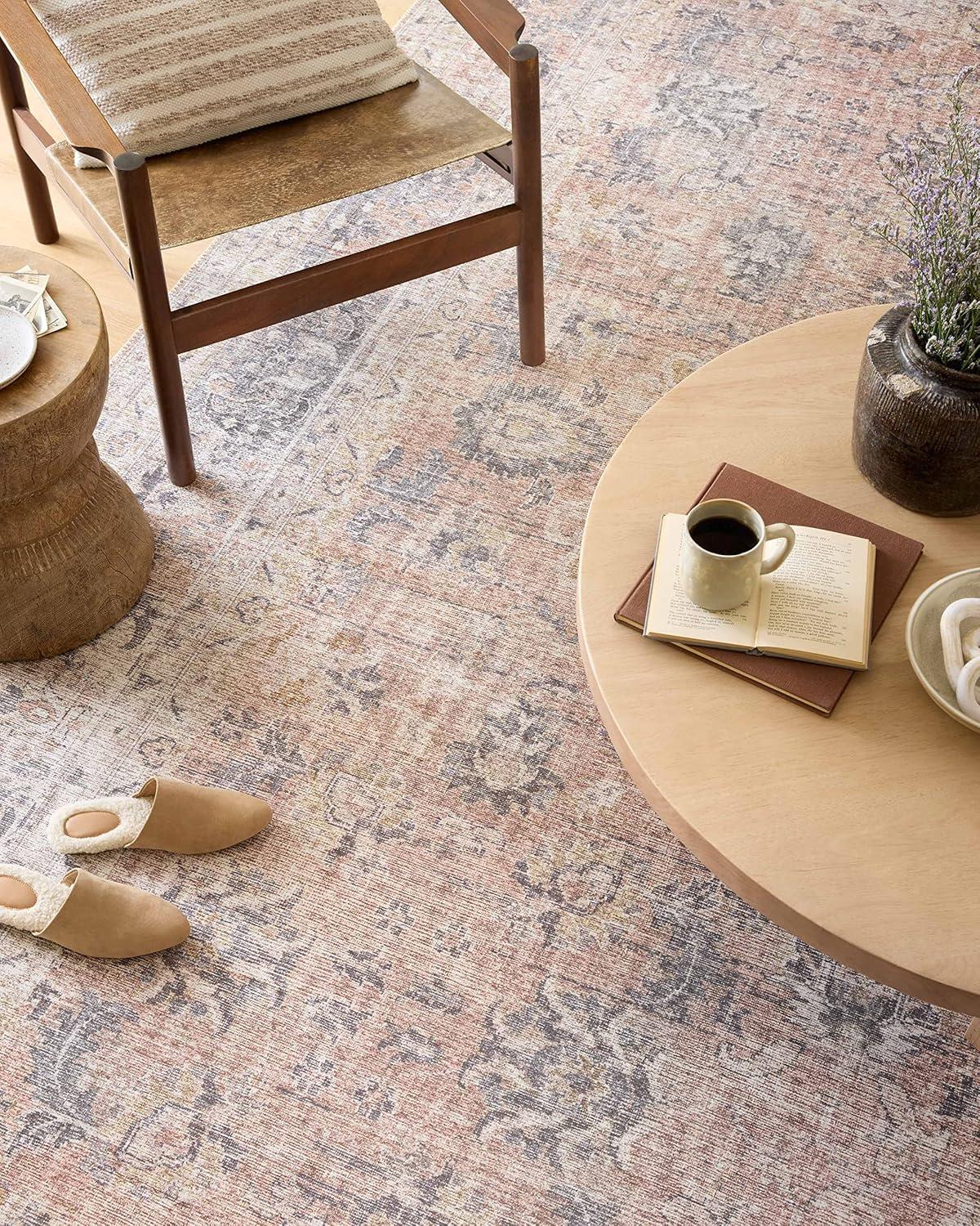 Roze Rug - Blush and Grey / 5' x 7'6"