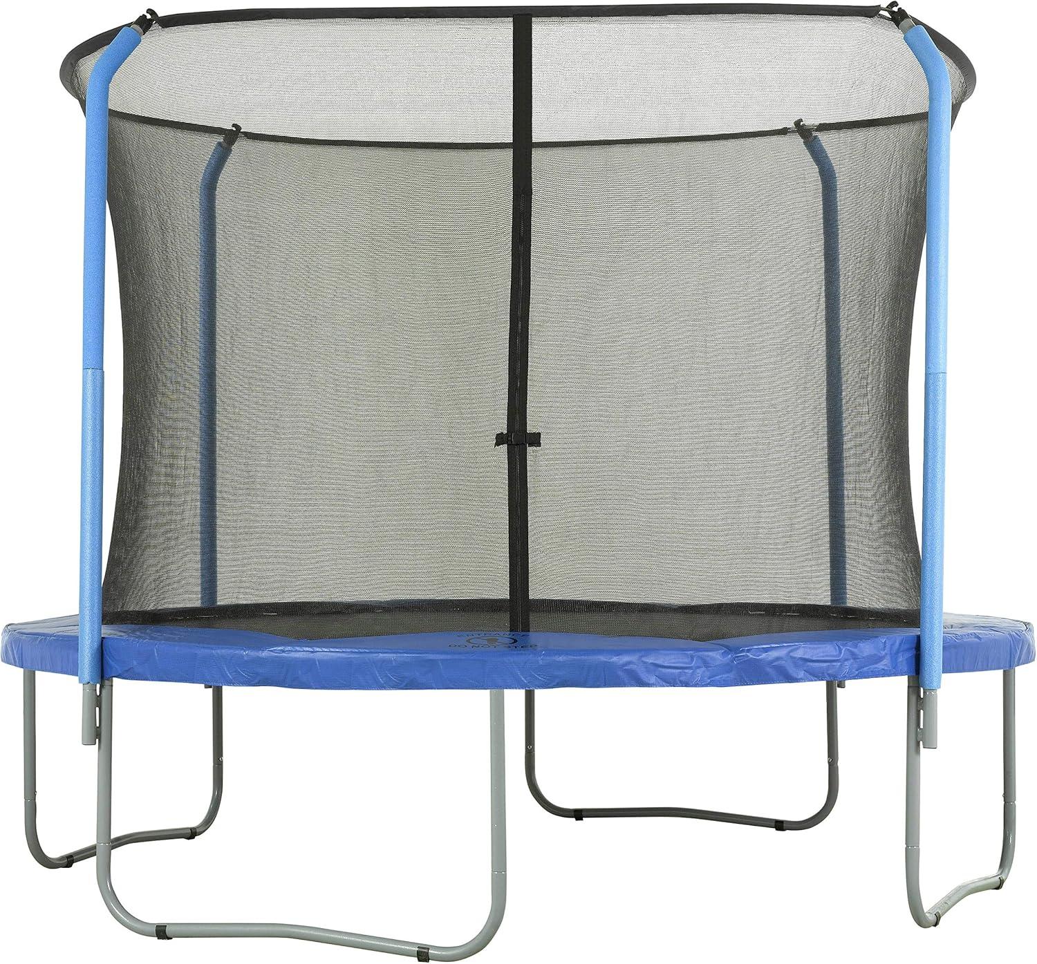 Upper Bounce Machrus Upper Bounce Trampoline Safety Net For 14 ft Round trampolines using 4 Curved Poles