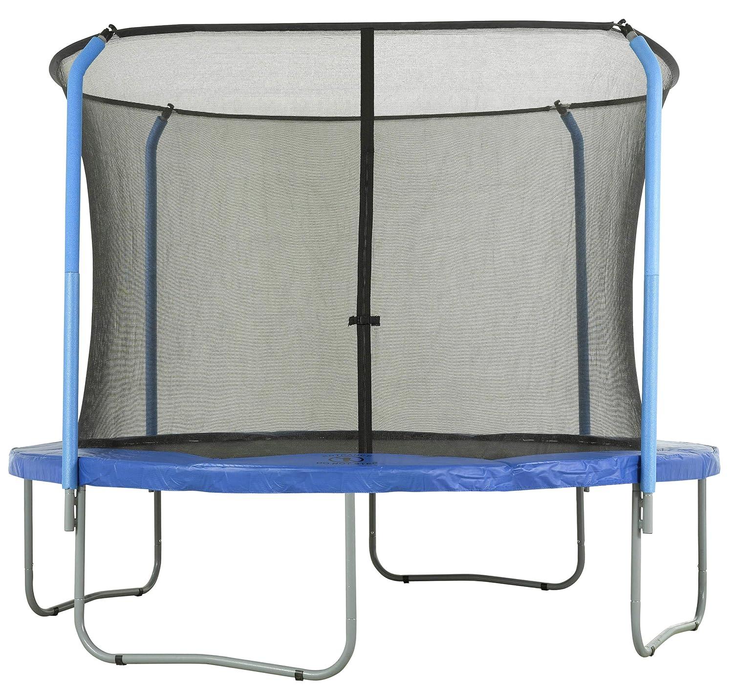 Upper Bounce Machrus Upper Bounce Trampoline Safety Net For 14 ft Round trampolines using 4 Curved Poles
