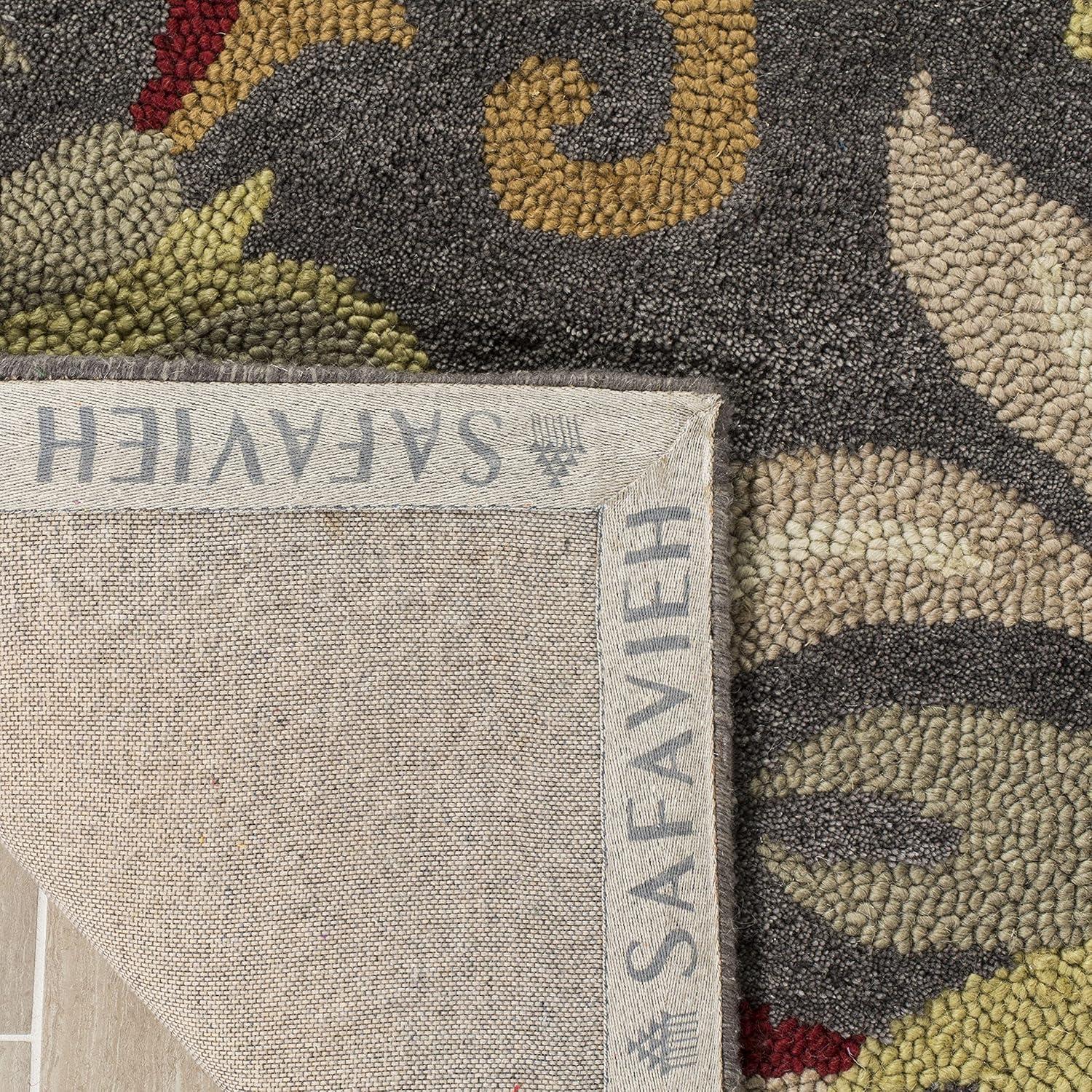 Jardin JAR459 Hand Tufted Area Rug - Dark Grey/Multi - 4'x6' - Safavieh.