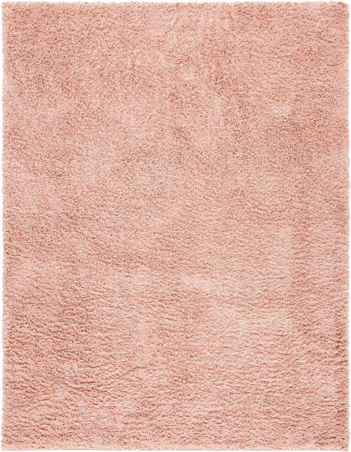 August Shag AUG200 Power Loomed Indoor Area Rug - Rose - 8'x10' - Safavieh