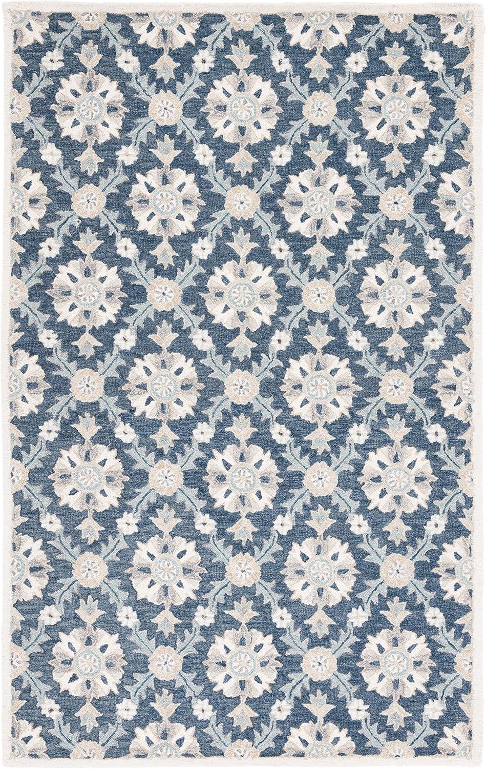 Hand Tufted Damask Rug