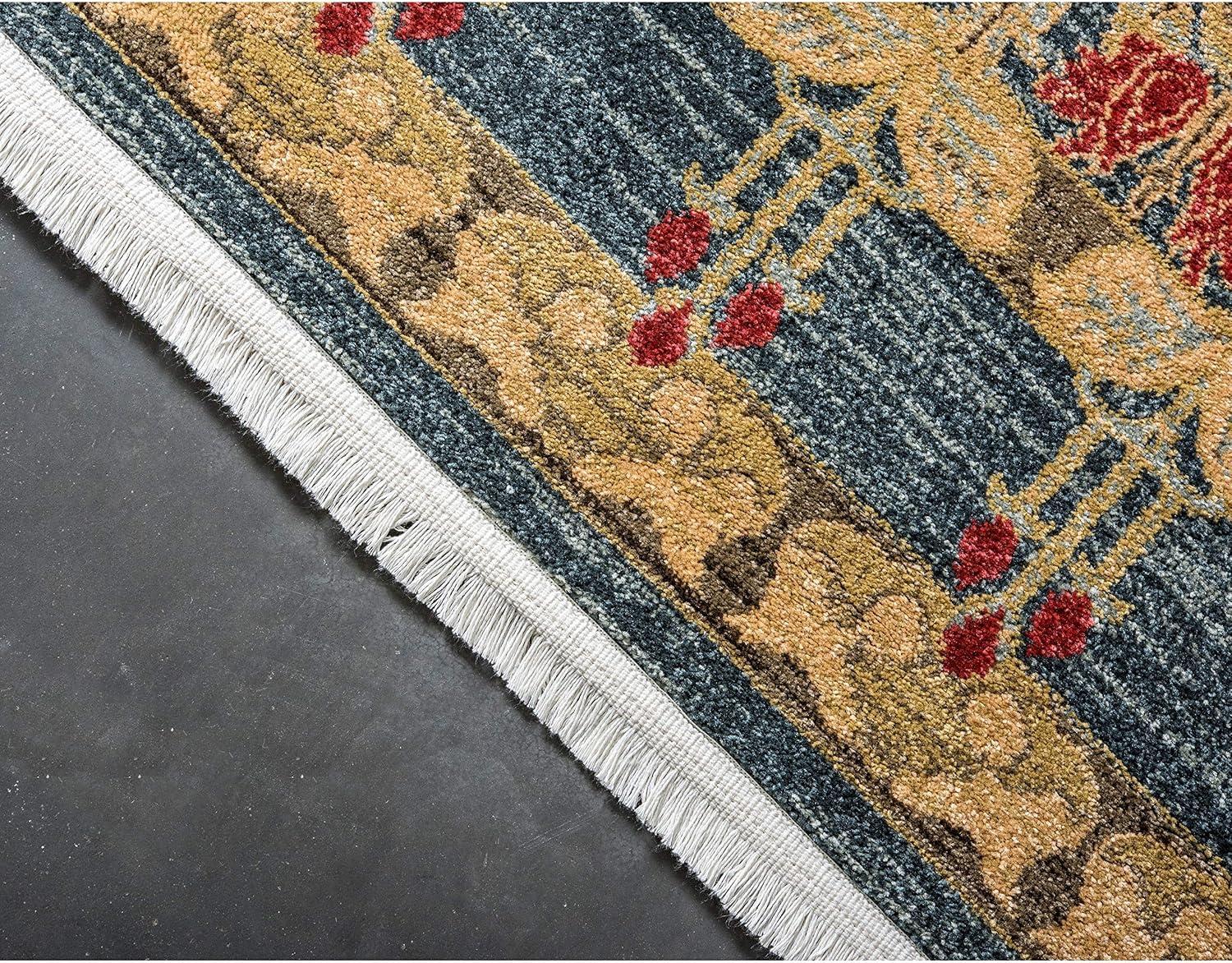 Unique Loom Canmore Edinburgh Rug Black/Cream 9' x 12' 2" Rectangle Border Bohemian Perfect For Living Room Bed Room Dining Room Office