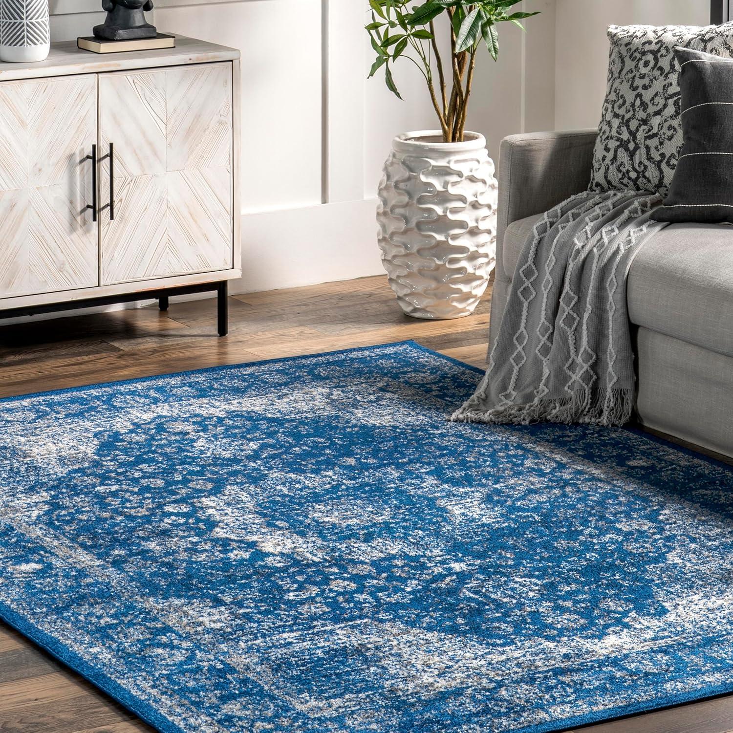 Nuloom Verona Vintage Persian Indoor Area Rug, Runner 2' 6" x 6', Dark Blue