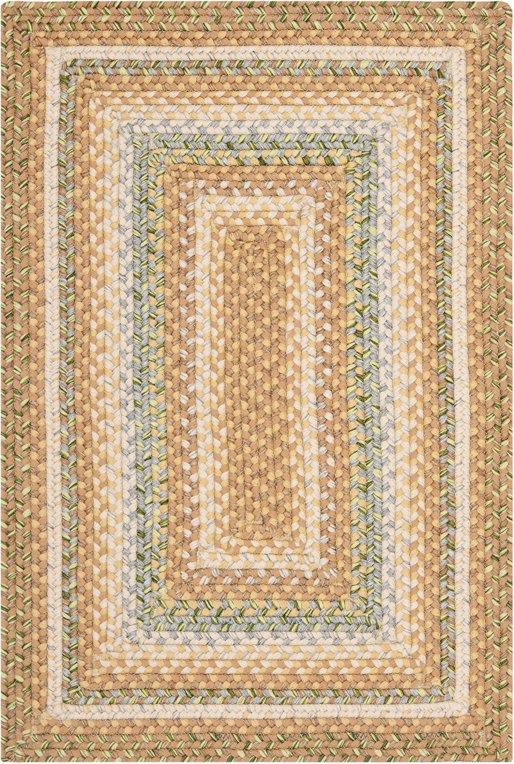 Braided BRD314 Hand Woven Accent Rug - Tan/Multi - 2'x3' - Safavieh.