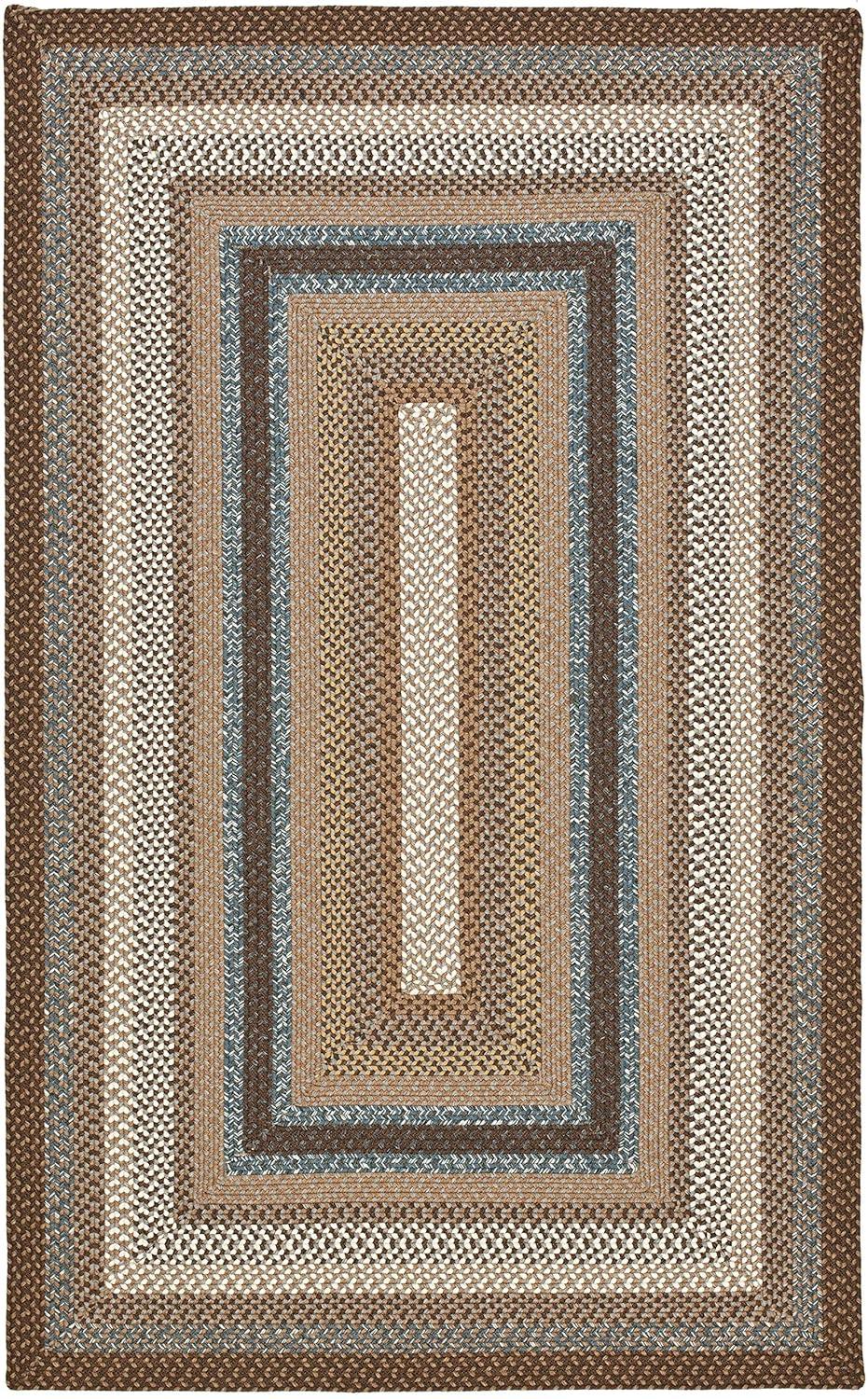 Braided BRD313 Hand Woven Area Rug - Brown/Multi - 5'x8' - Safavieh.