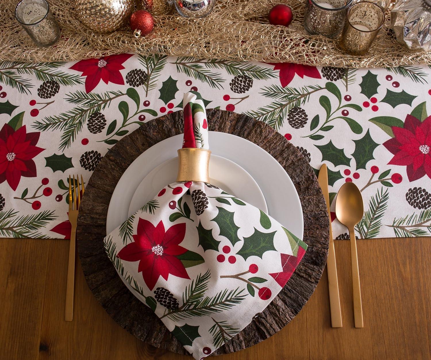 WOODLAND CHRISTMAS TABLE RUNNER 14x72