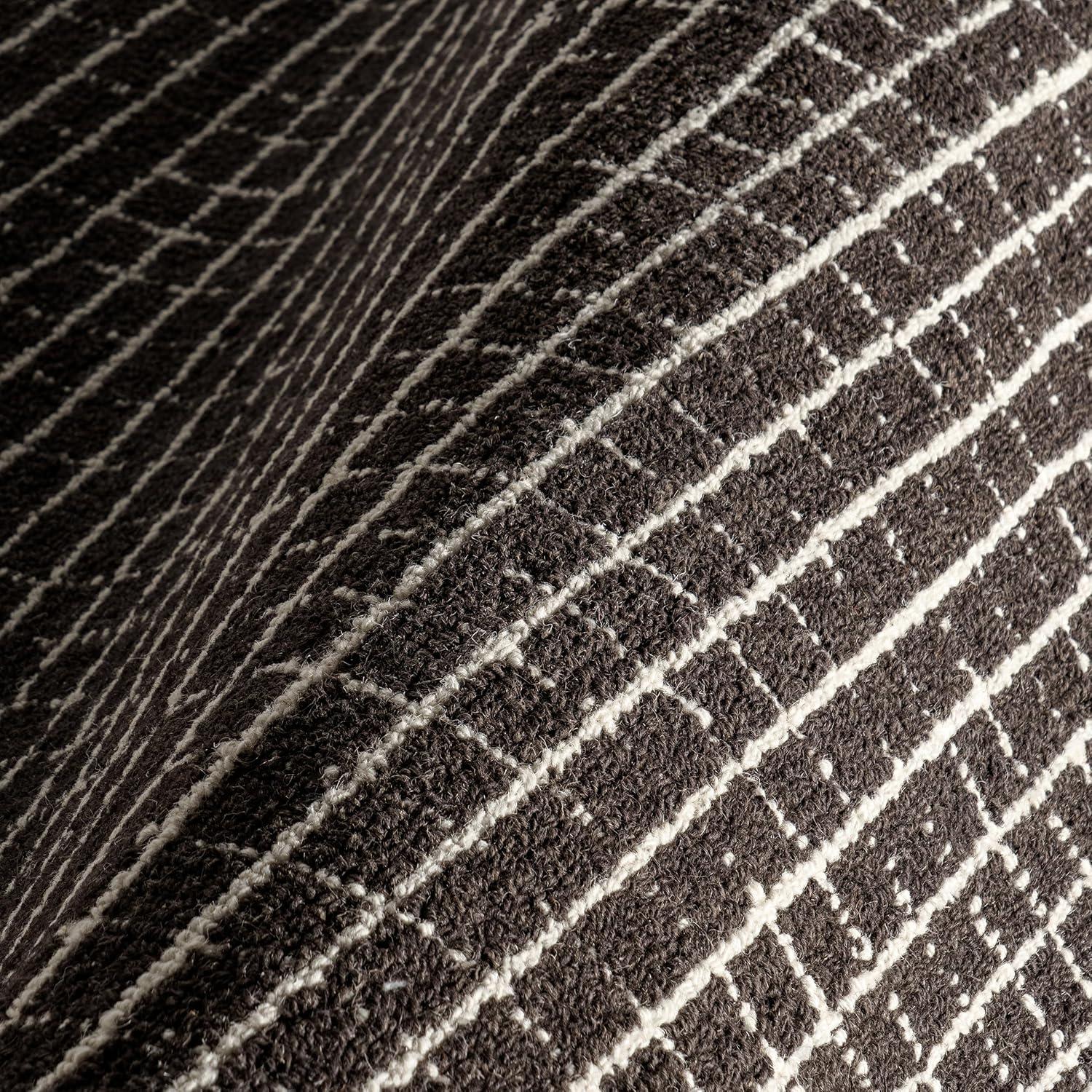 Katasha Checked Wool Area Rug