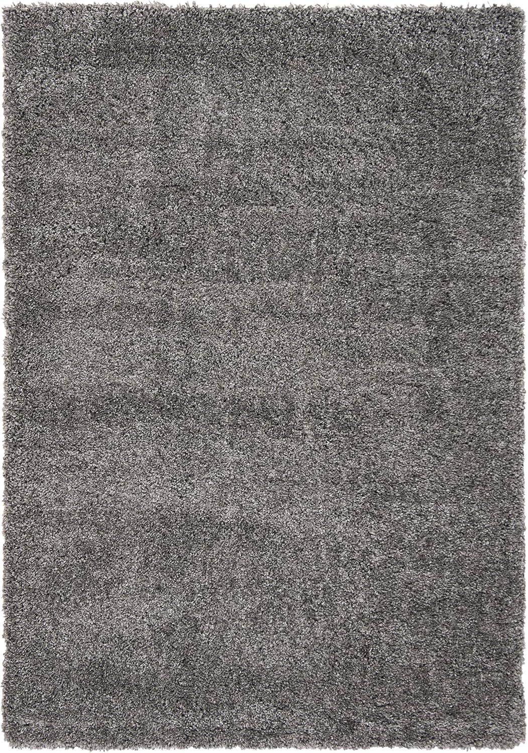 Fontana Shag 800 FNT800 Power Loomed Indoor Area Rug - Silver - 5'3"x7'6" - Safavieh