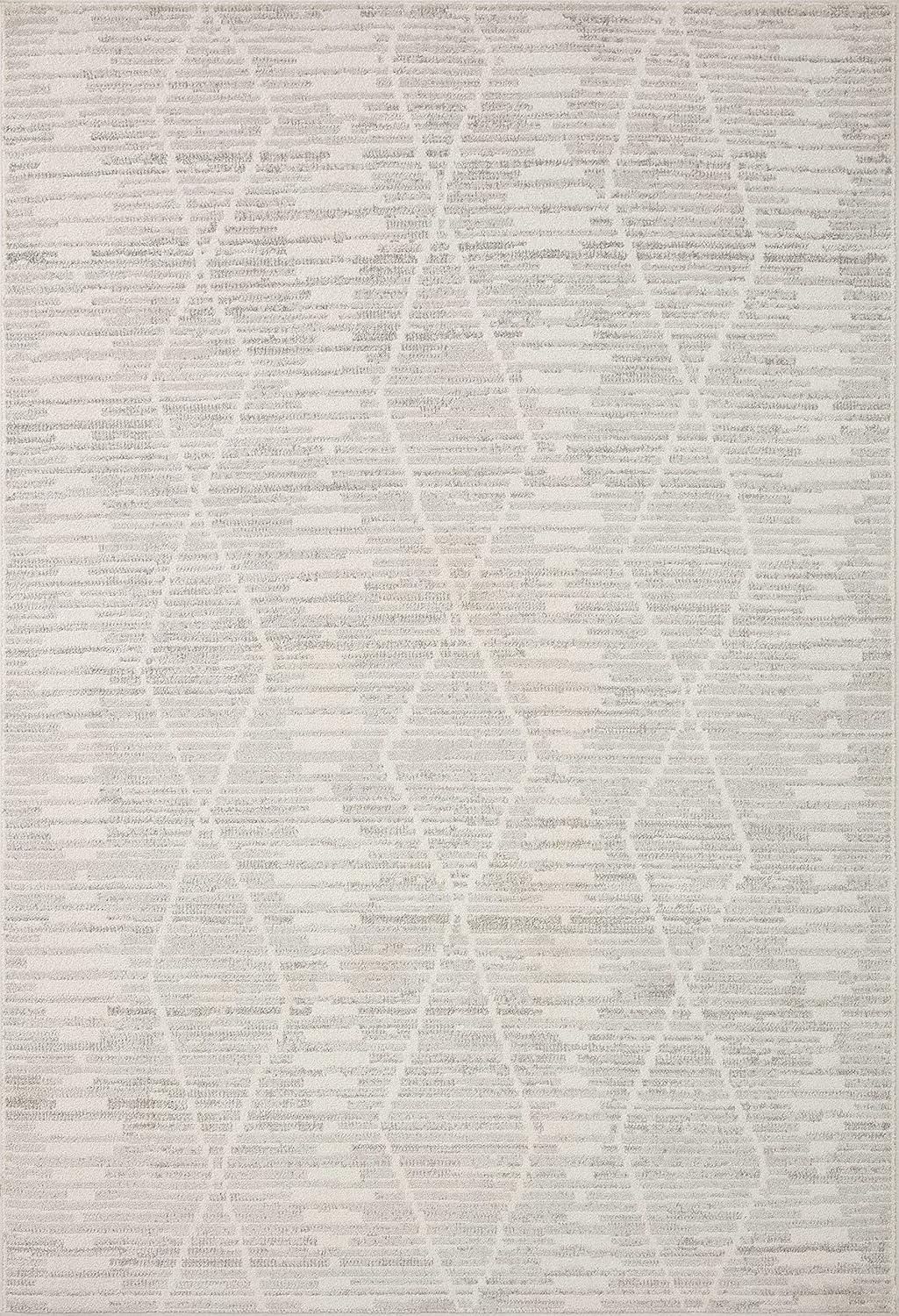 Loloi II Kamala Ivory / Silver 2'-7" x 10'-0" Runner Rug