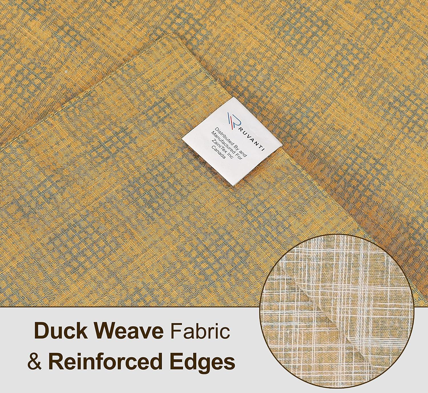 Ruvanti Dining Table Rectangle Placemats 100% Cotton Multi Pattern 13x19 Inches (Set of 6)