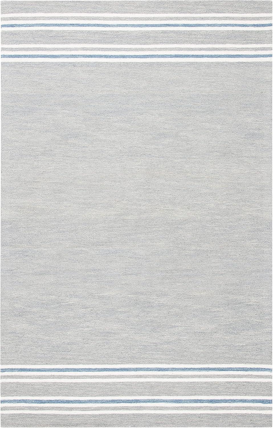 Metro MET603 Hand Tufted Indoor Area Rug - Grey/Blue - 4'x6' - Safavieh