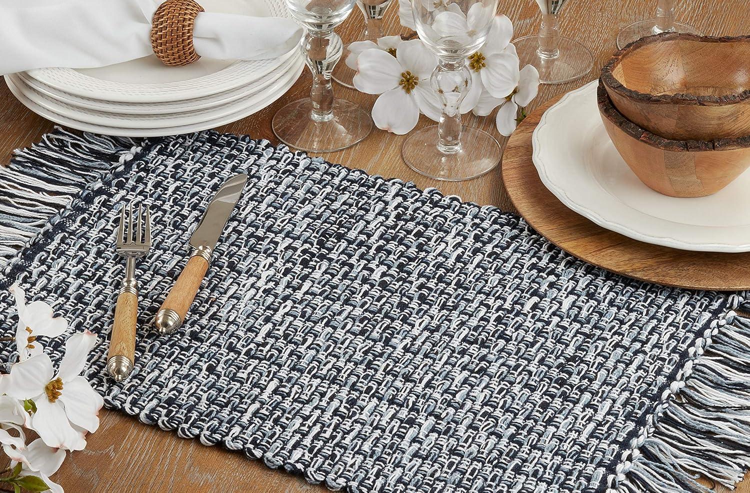 Saro Indie Collection Cotton Rectangle Placemat (Set of 4)
