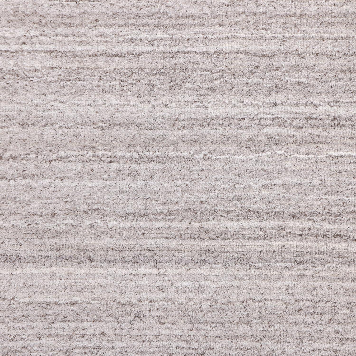 Solo Rugs Halsey Hand Loomed Handmade Indoor Area Rug, 3 ft x 8 ft, Linen