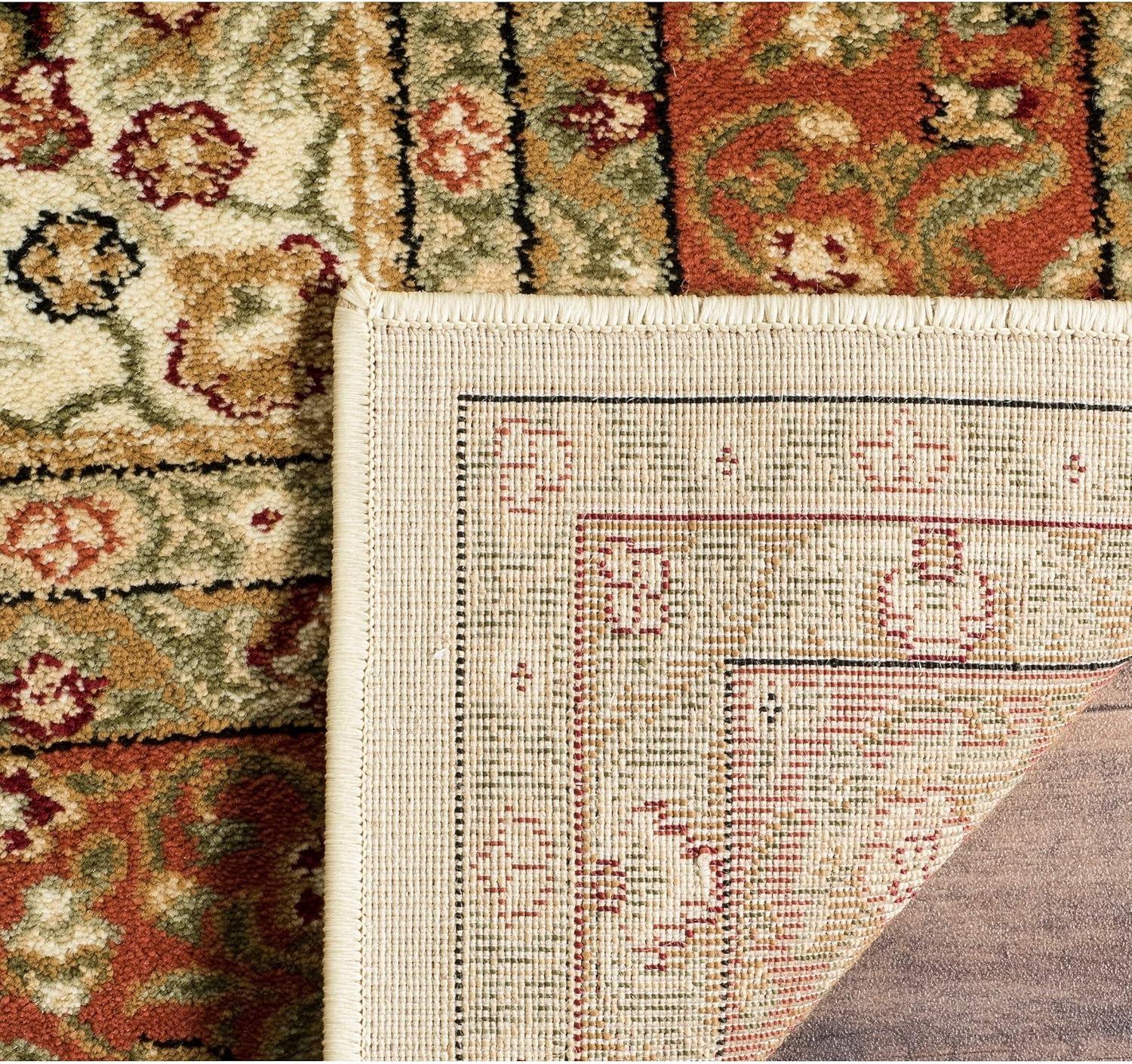 SAFAVIEH Lyndhurst Elizabeth Traditional Floral Area Rug, Ivory/Rust, 11' x 15'