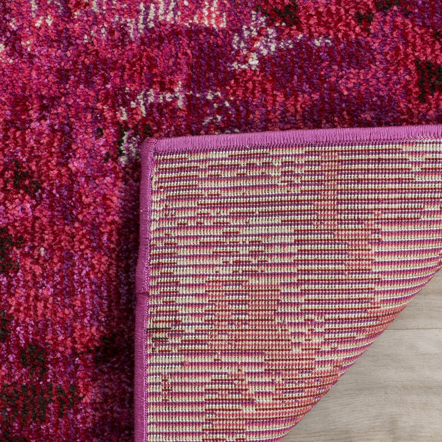 Monaco MNC225 Power Loomed Indoor Area Rug - Fuchsia - 8'x11' - Safavieh