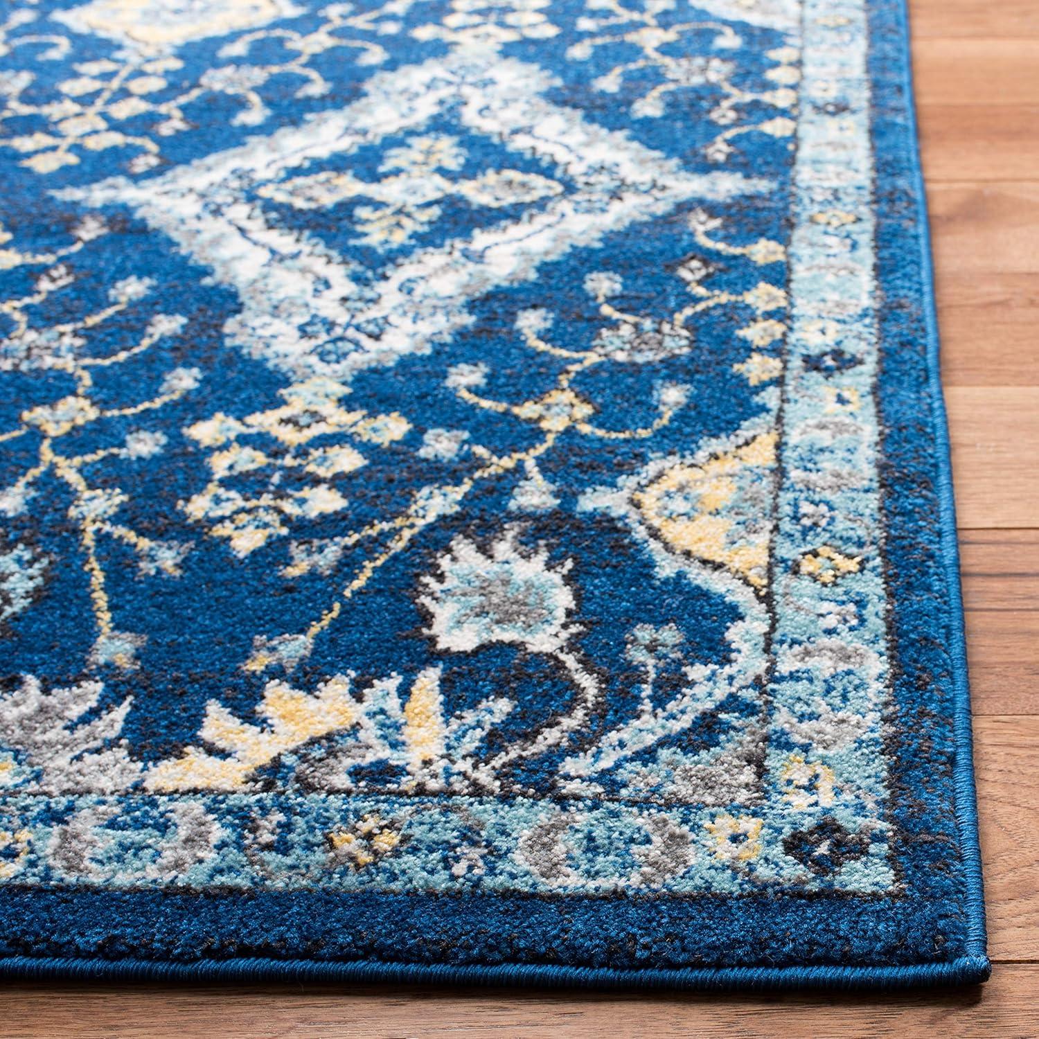 Evoke EVK224 Power Loomed Accent Rug - Royal/Ivory - 3'x5' - Safavieh.