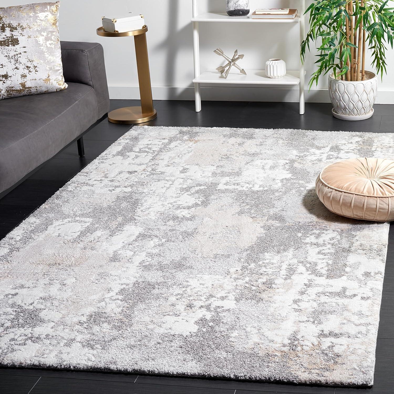 Century 300 CTY339 Power Loomed Indoor Accent Rug - Beige/Grey - 2'7"x5' - Safavieh