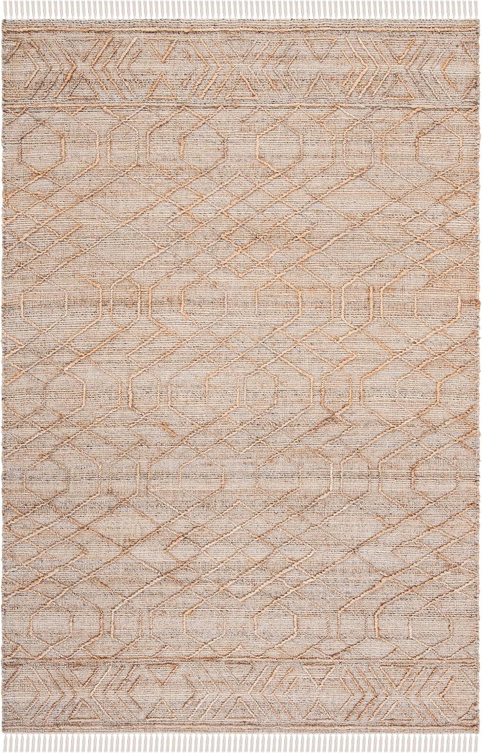 Natural Fiber NFB407 Hand Loomed Indoor Accent Rug - Natural/Beige - 3'x5' - Safavieh