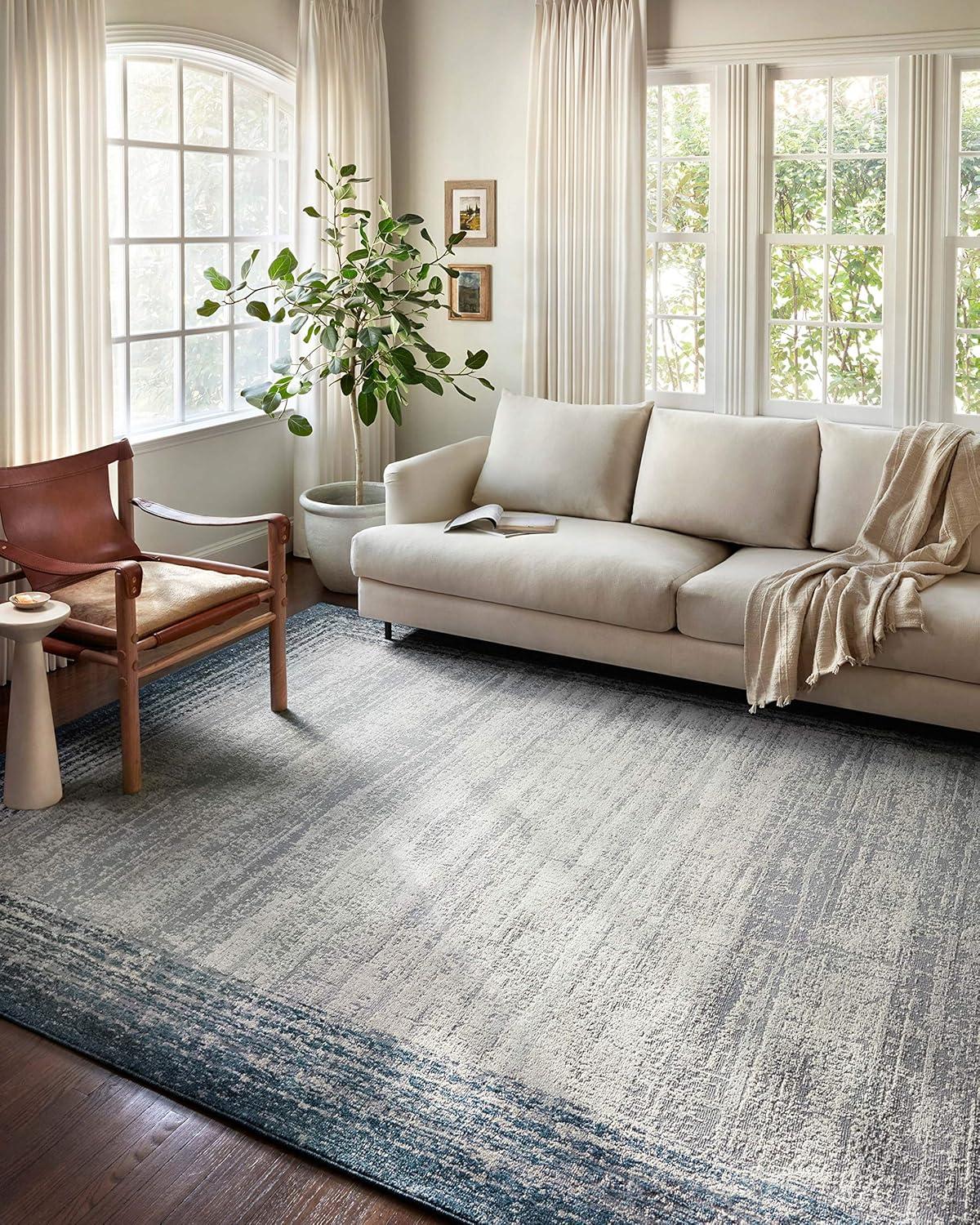 Loloi II Austen AUS-04 Geometric Stone / Bark Area Rug 9'-3" x 13'-3"