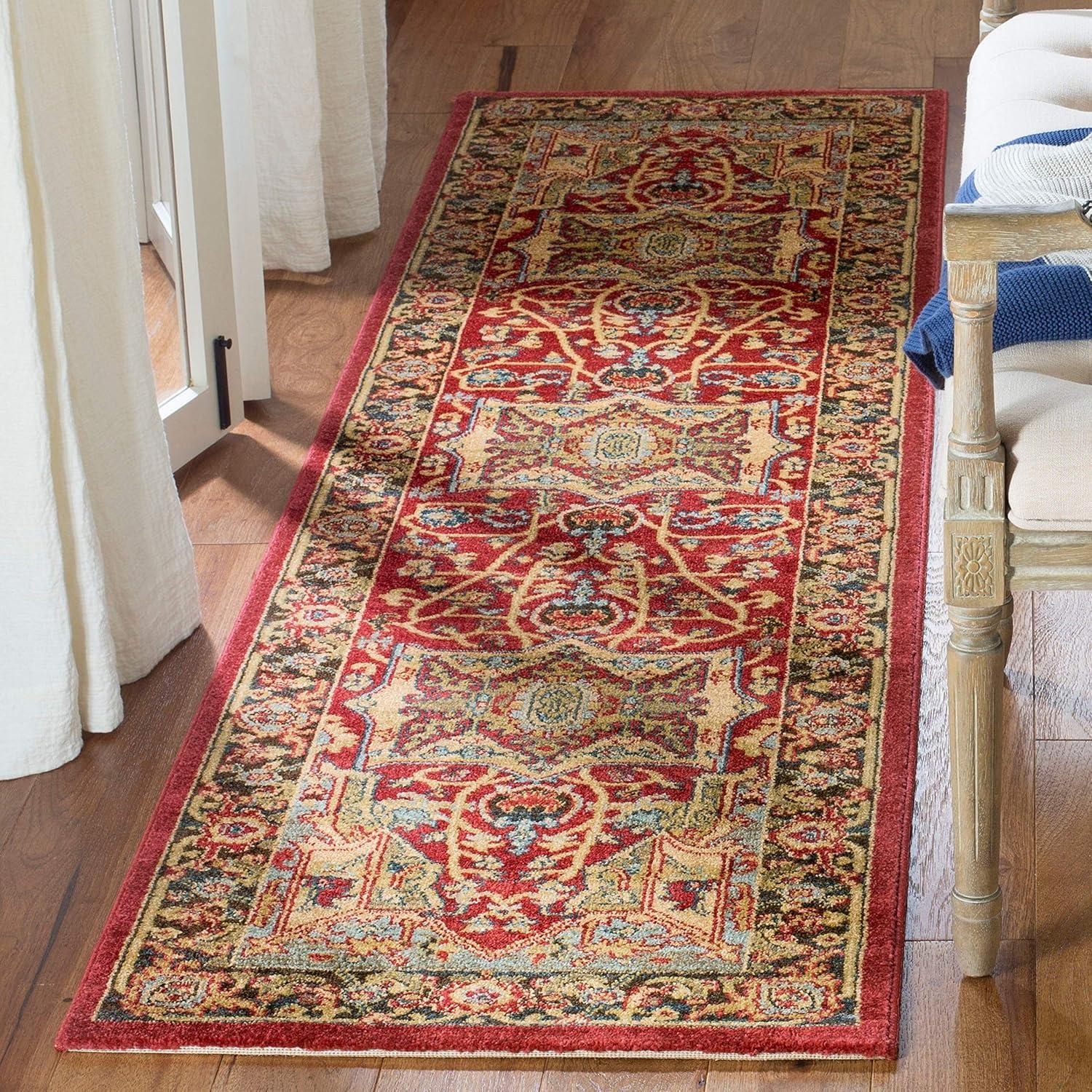 Mahal MAH625 Power Loomed Area Rug - Red/Red - 8'9"x11'9" - Safavieh.