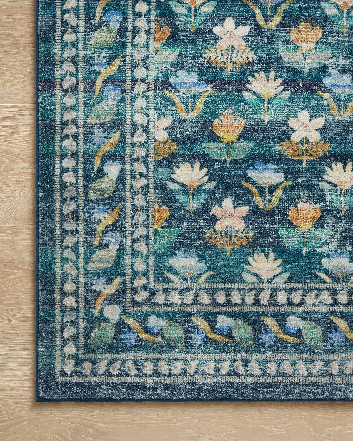 Rifle Paper Co. x Loloi Courtyard Emerald Area Rug feat. CloudPile