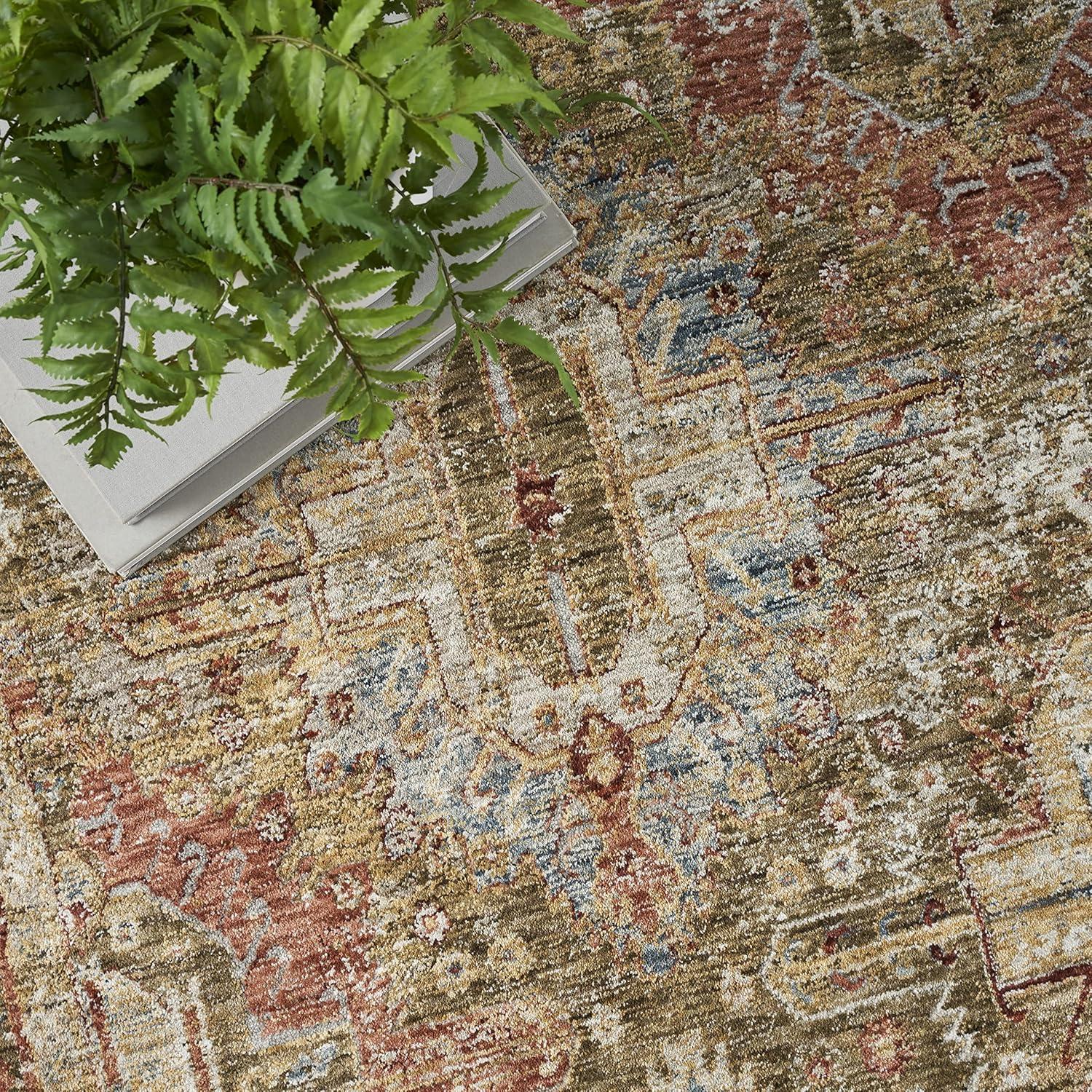 Nourison Petra Oramental Indoor Rug Green 7'10" x 10'4"