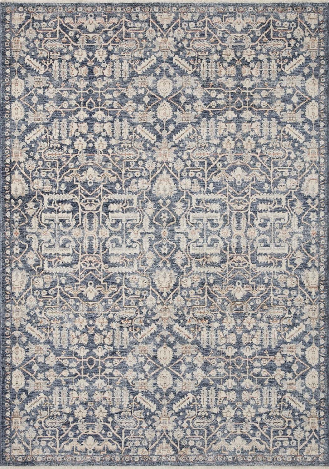 Zuma Rug by Amber Lewis x Loloi - Blue and Ivory / 9'6" x 13'1"