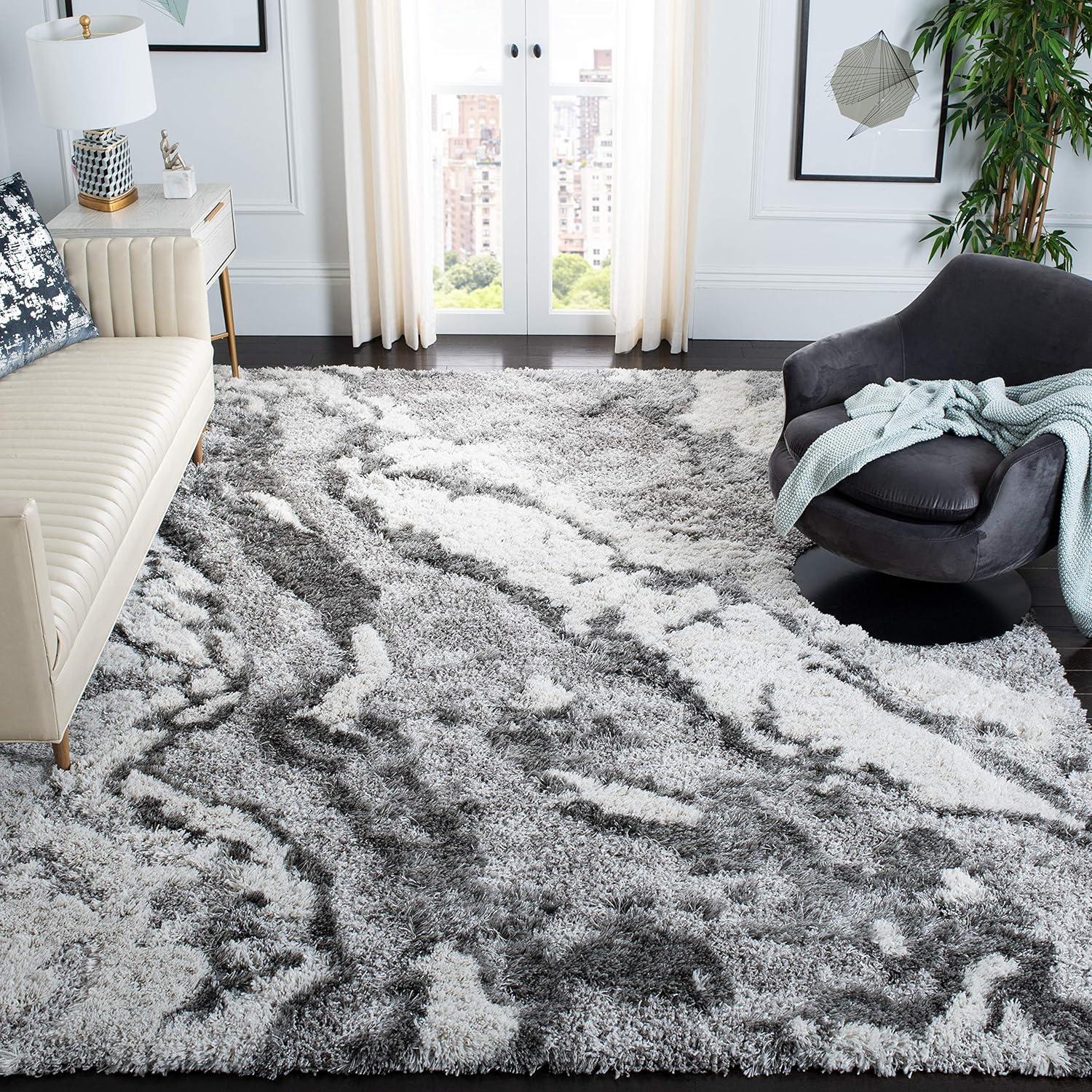 Horizon Shag 800 HZN890 Power Loomed Rugs - Safavieh