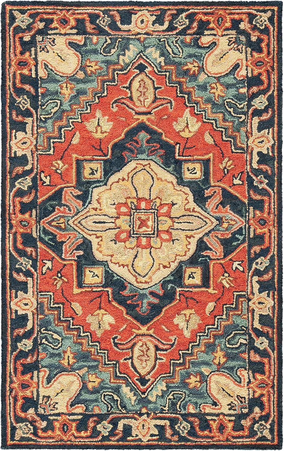 Heritage HG920 Hand Loomed Area Rug - Beige/Grey - 8'9"x11'9" - Safavieh.