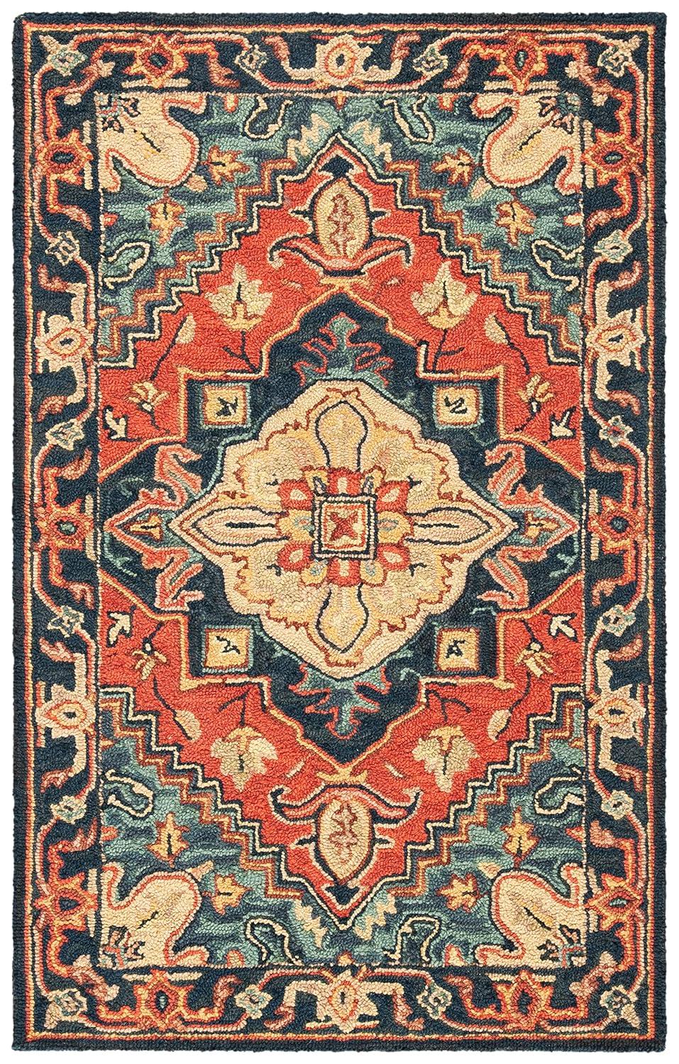 Heritage HG920 Hand Loomed Area Rug - Beige/Grey - 8'9"x11'9" - Safavieh.