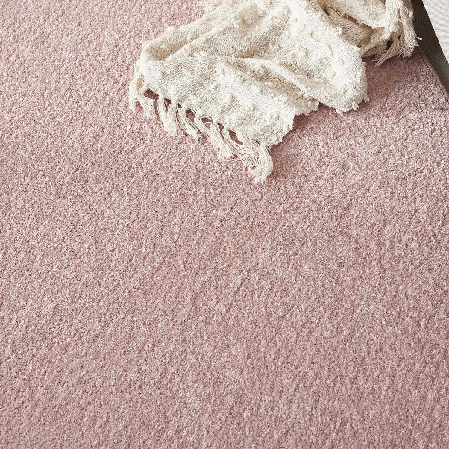 Nourison Essentials Easy Care Indoor Outdoor Area Rug - Pink 8' x Round