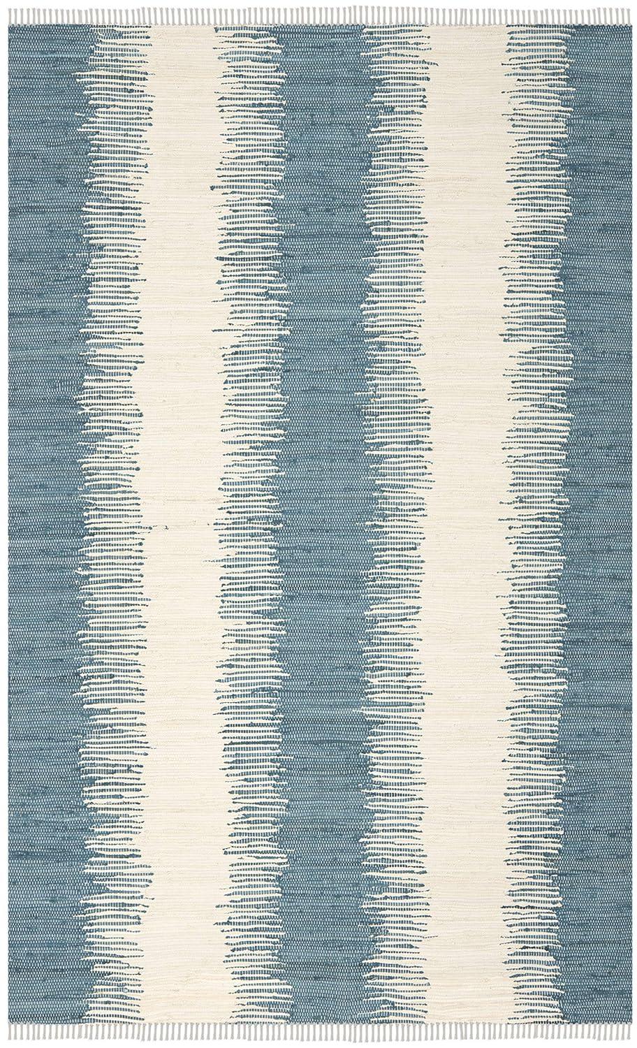 Montauk MTK751 Hand Woven Indoor Area Rug - Blue - 5'x8' - Safavieh