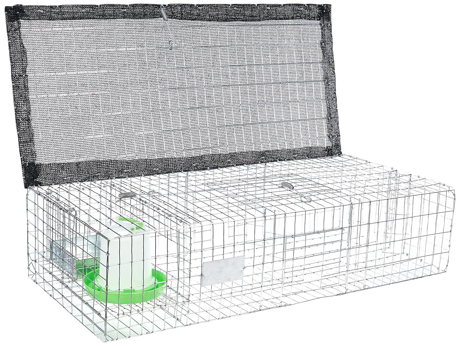 BMP-SW-SP-SFW Pigeon Trap With Shade- Food & Water Containers - 35 x 16 x 8 in.