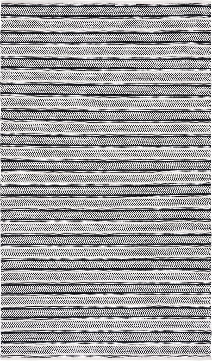 Union Rustic Annia Flat Weave Cotton Striped Rug