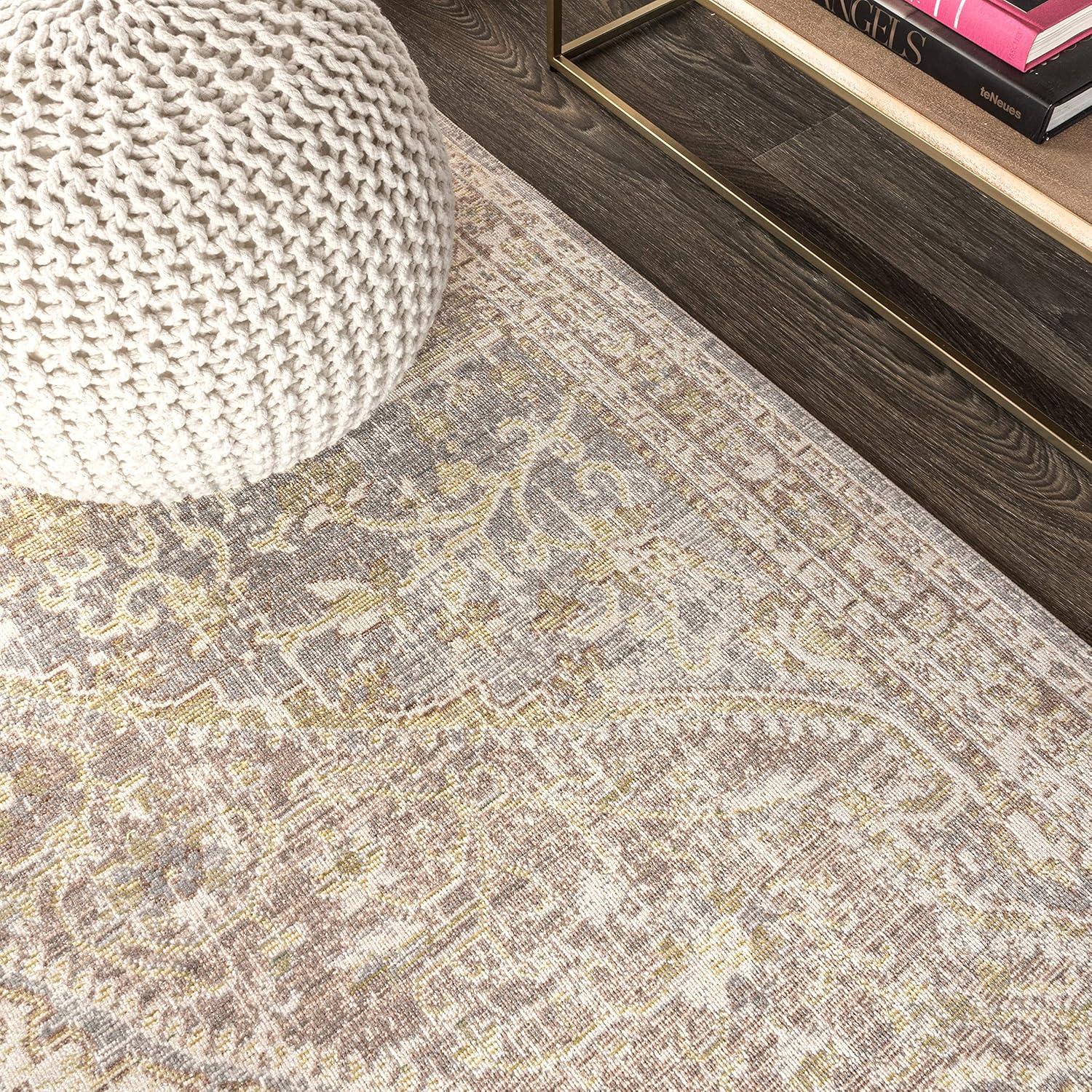 Petras Modern Ornate Medallion Area Rug  - JONATHAN Y