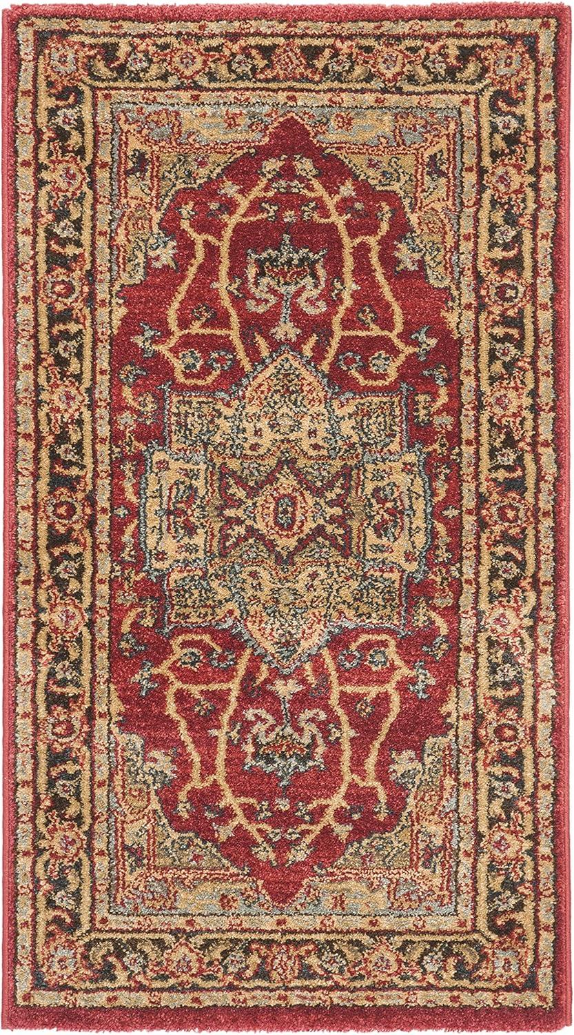 Mahal MAH625 Power Loomed Indoor Accent Rug - Natural/Navy - 2'2"x4' - Safavieh.