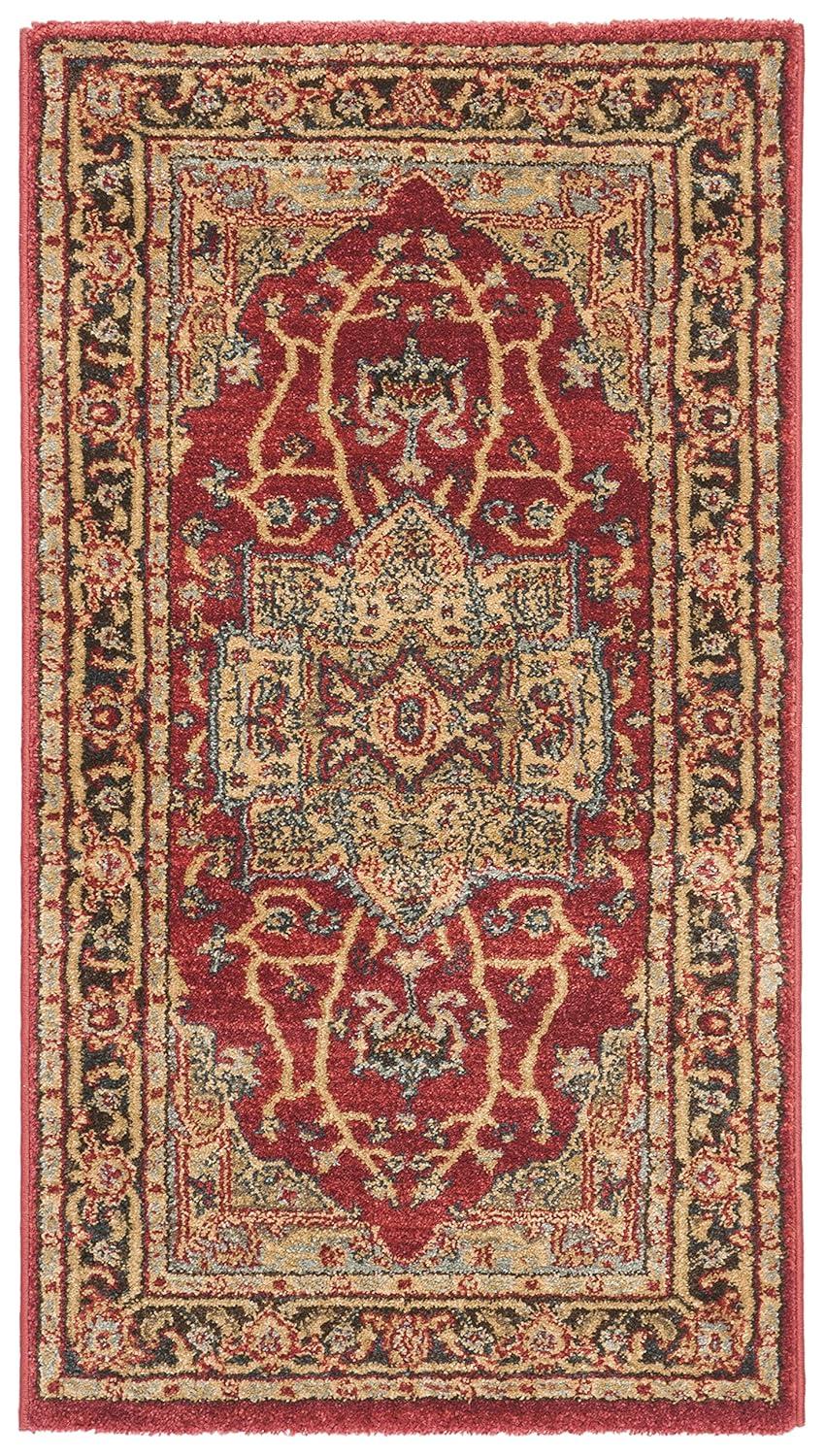 Mahal MAH625 Power Loomed Indoor Accent Rug - Natural/Navy - 2'2"x4' - Safavieh.