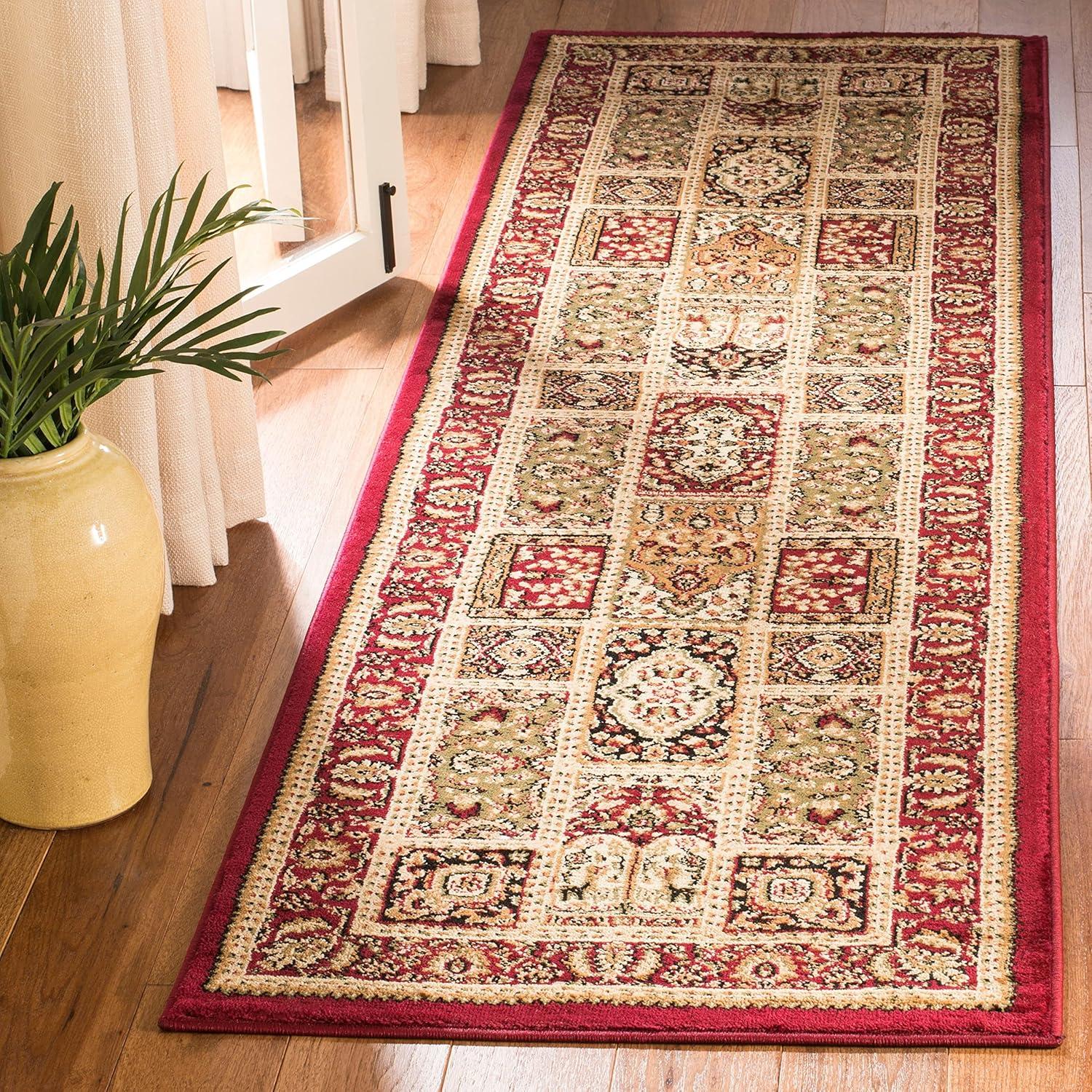 Lyndhurst LNH217 Power Loomed Area Rug - Multi/Green - 8'9"x11'9" - Safavieh.