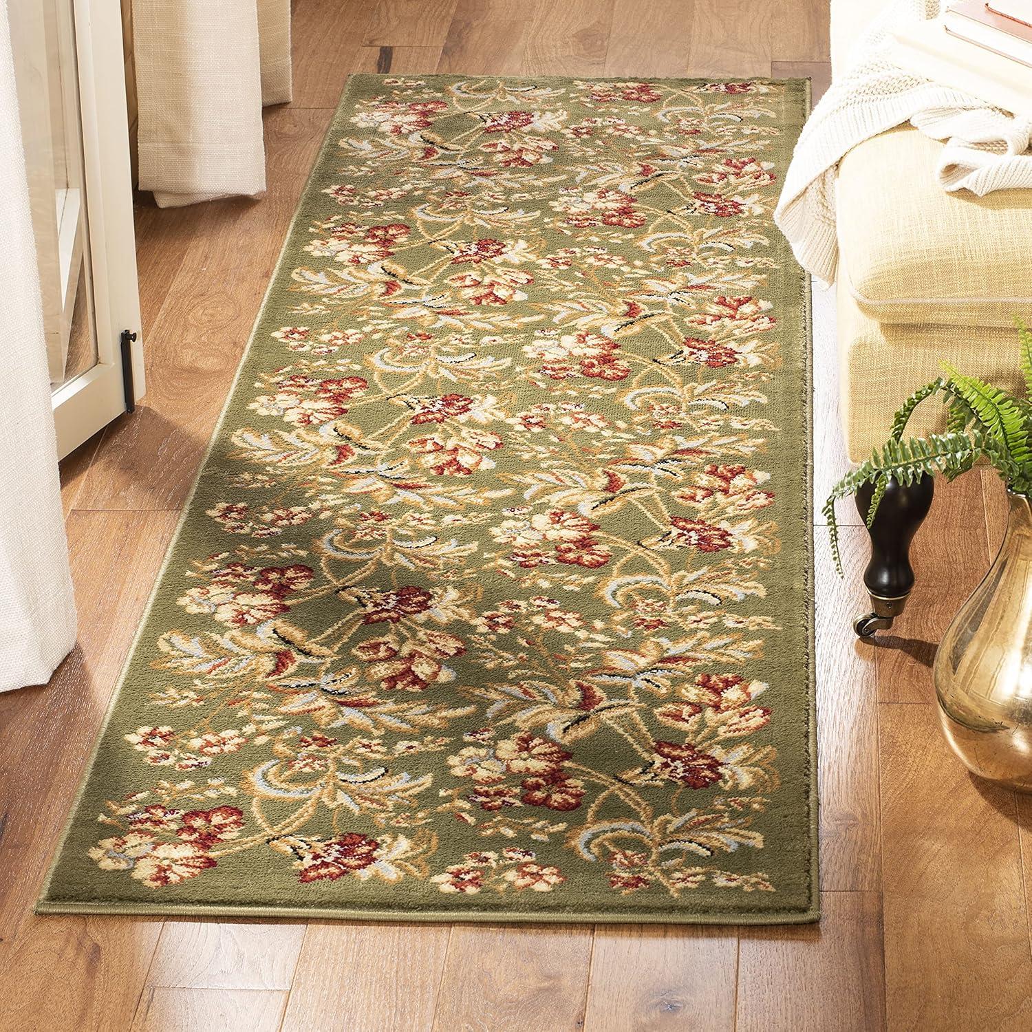 Lyndhurst LNH326 Power Loomed Runner Rug - Sage - 2'3"x8' - Safavieh