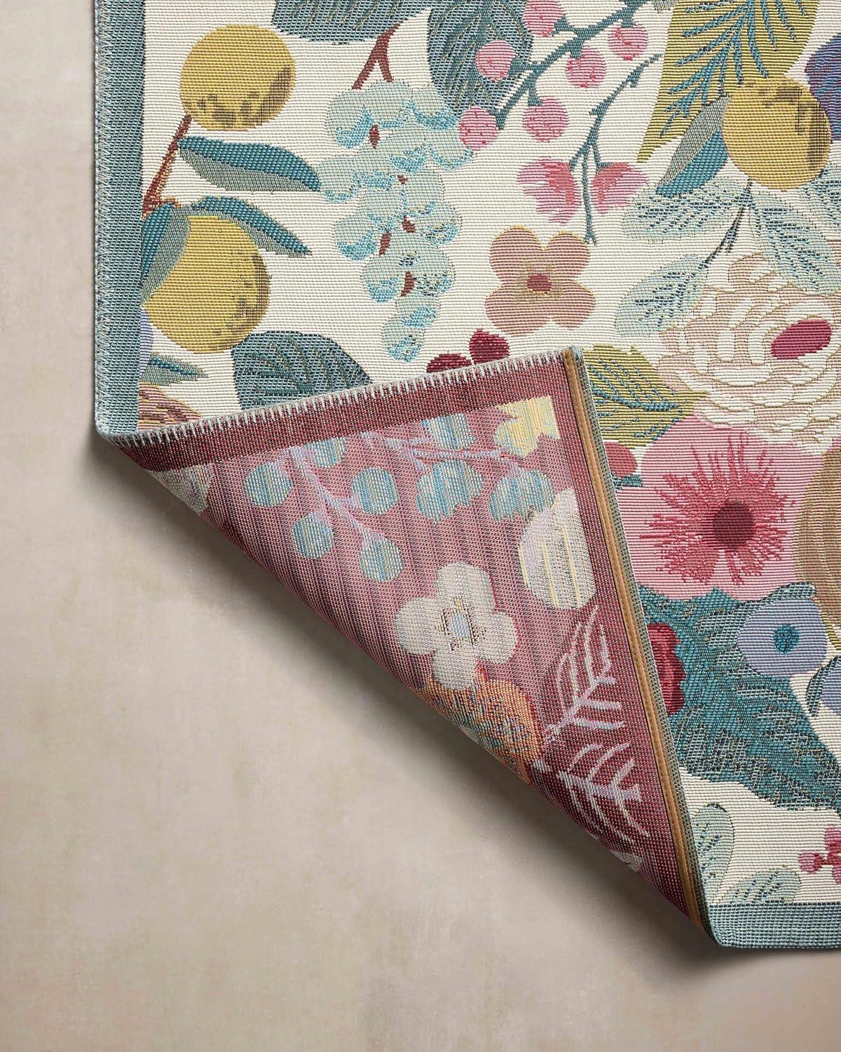 Rifle Paper Co. x Loloi Rifle Paper Co. x Loloi Perennial Rose / Multi Indoor / Outdoor Area Rug