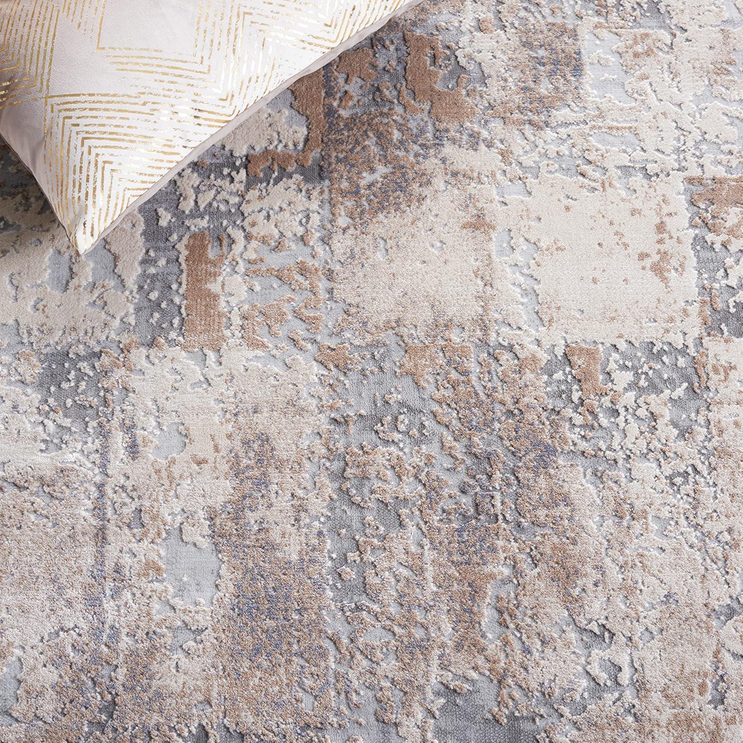 Invista INV435 Power Loomed Area Rug - Cream/Beige - 8'x10' - Safavieh