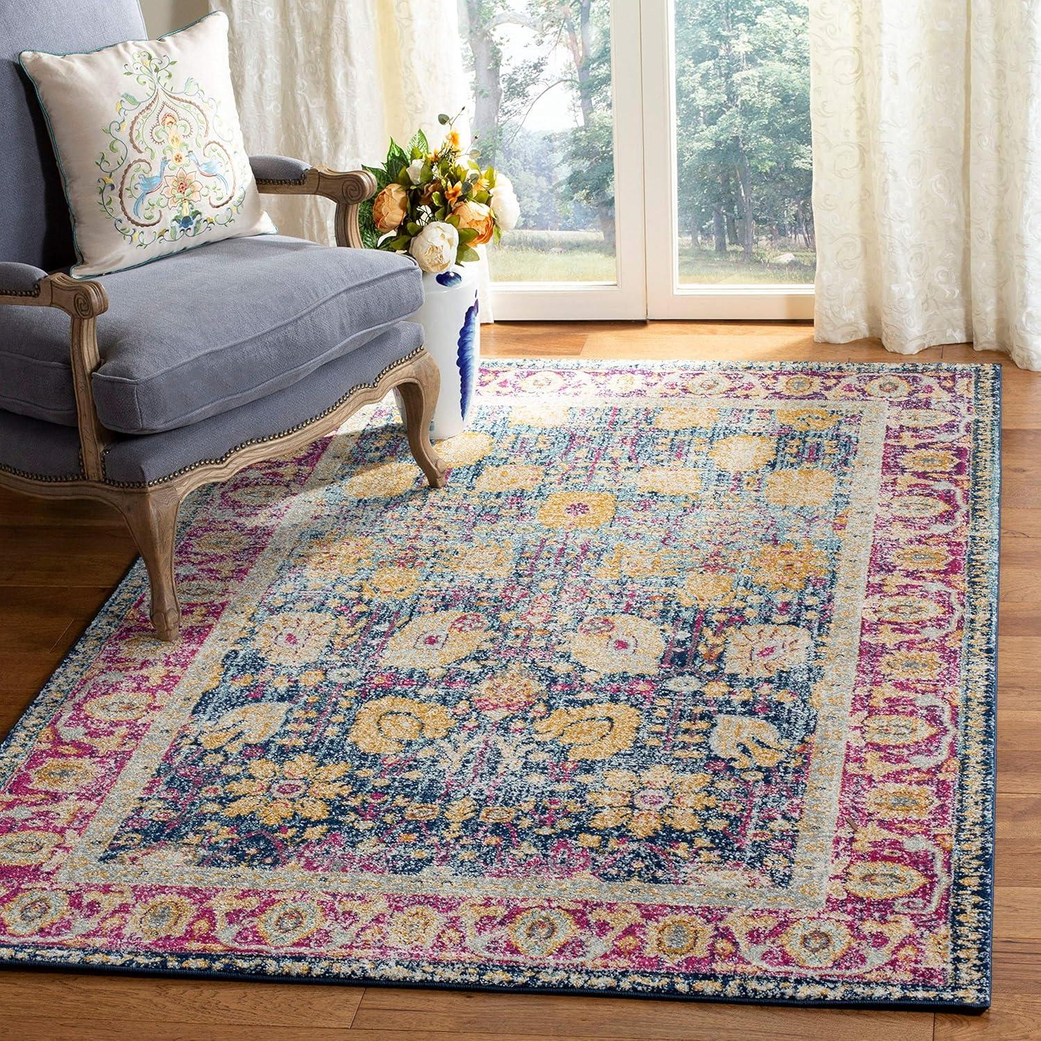 Granada GRA350 Power Loomed Indoor Area Rug - Light Grey/Multi - 9'x12' - Safavieh