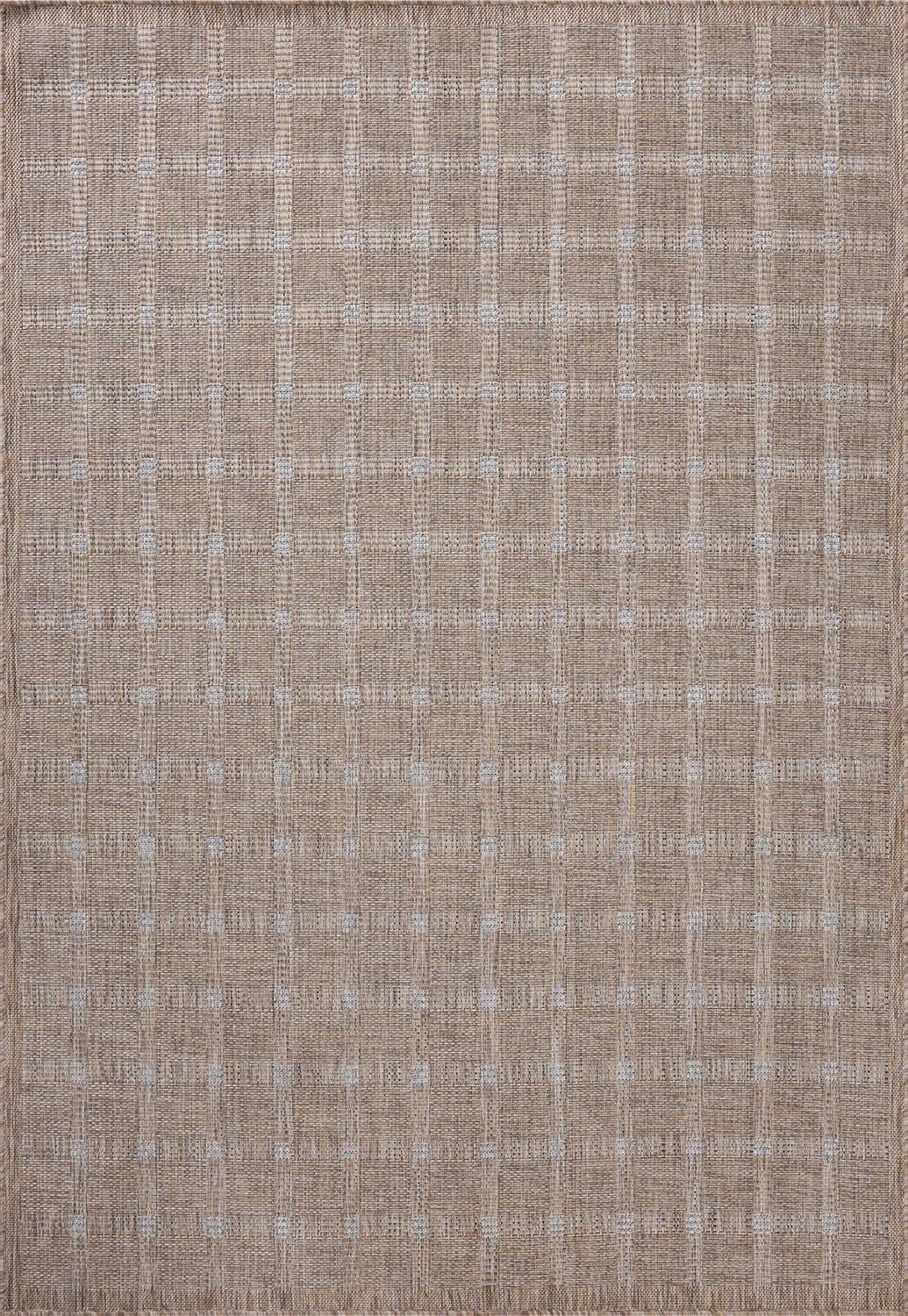 Topanga Natural and Bone Geometric Indoor/Outdoor Area Rug 9'-2" x 12'-0"