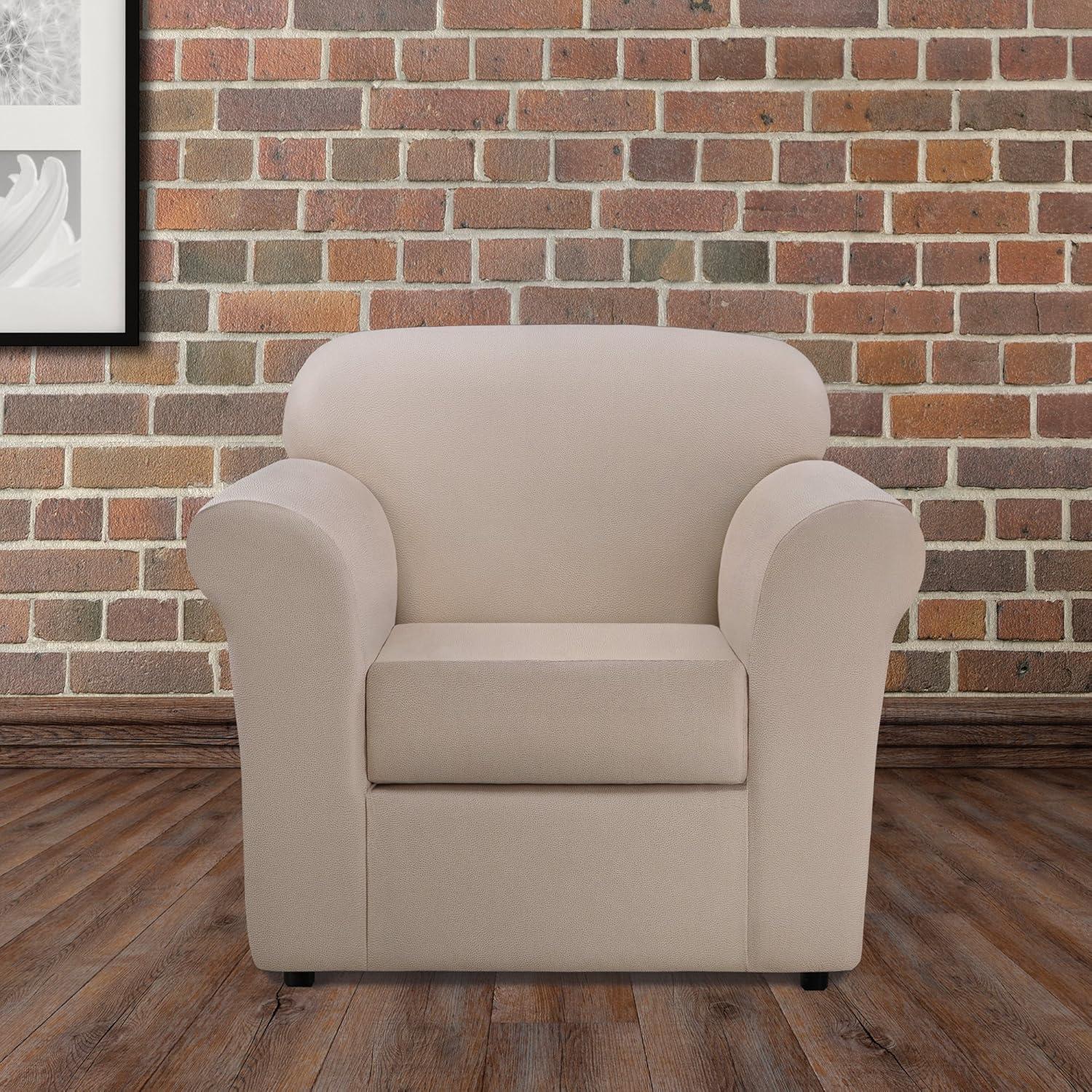 Sure Fit Ultimate Heavyweight Stretch Box Cushion Armchair Slipcover