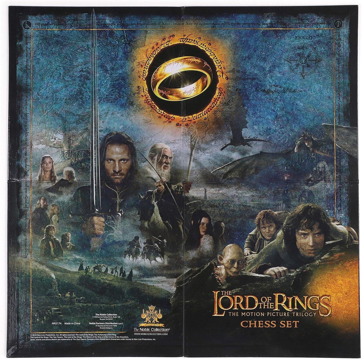 The Noble Collection Lord of the Rings Game Chess Set Battle for Middle-Earth
