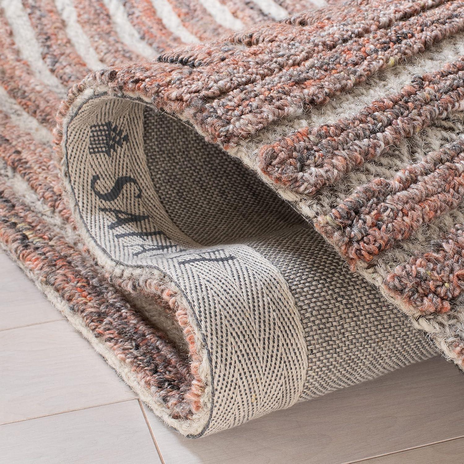Southampton SHA301 Hand Tufted Indoor Area Rug - Rust - 5'x8'- Safavieh